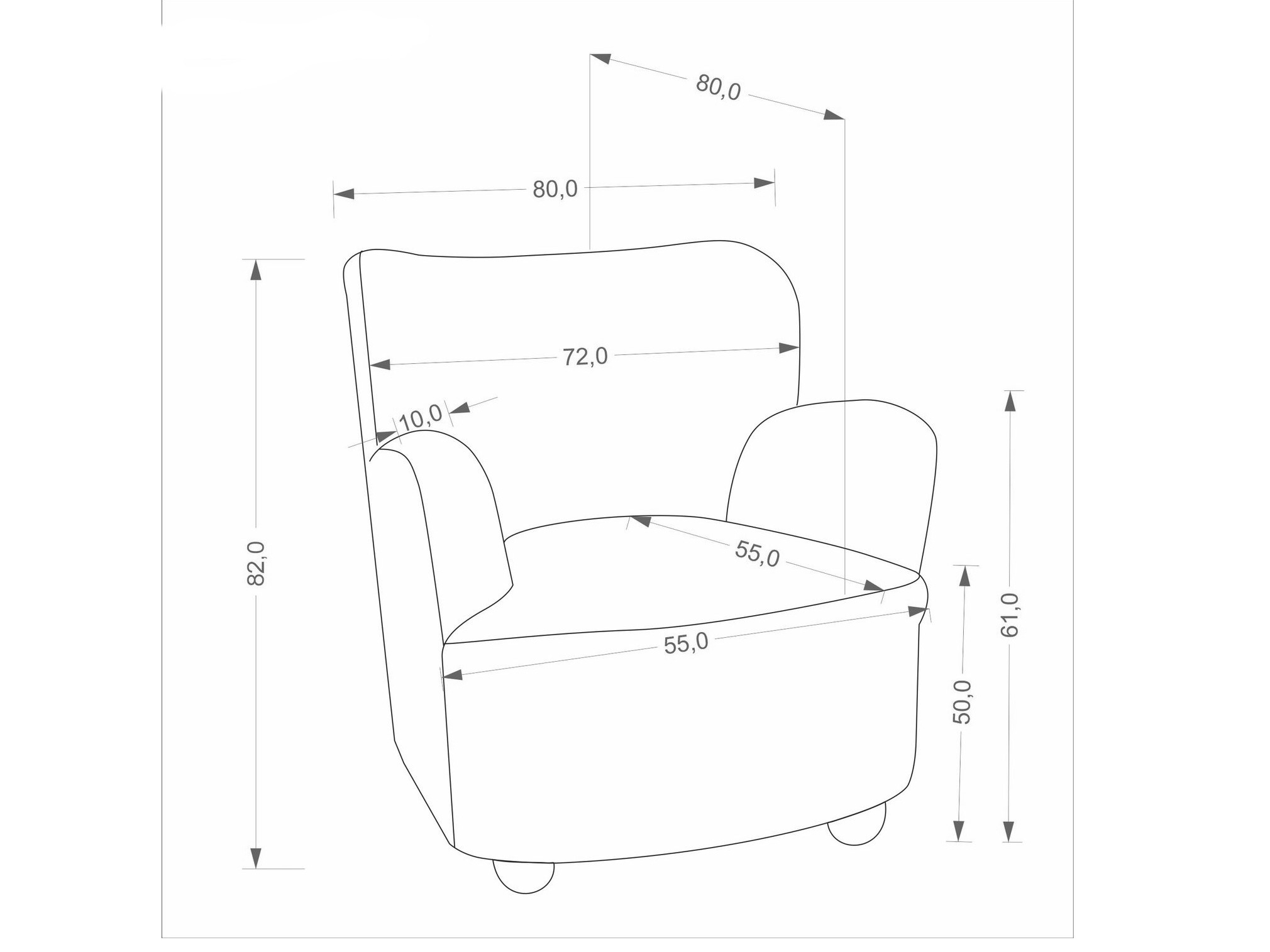 Fotel Houston 2097 (Világosbarna)