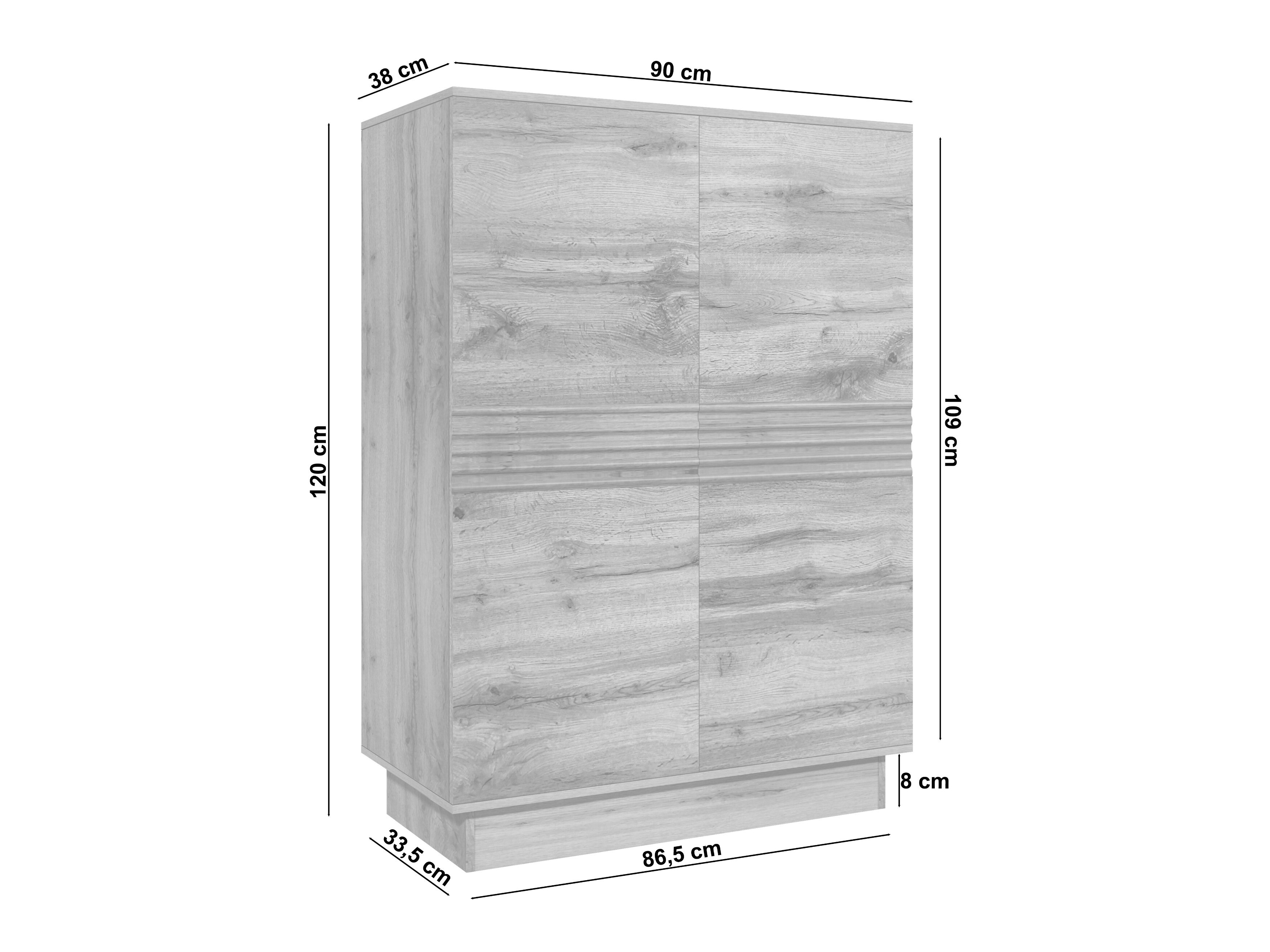 Szekrény Denton 1528 (Fehér)