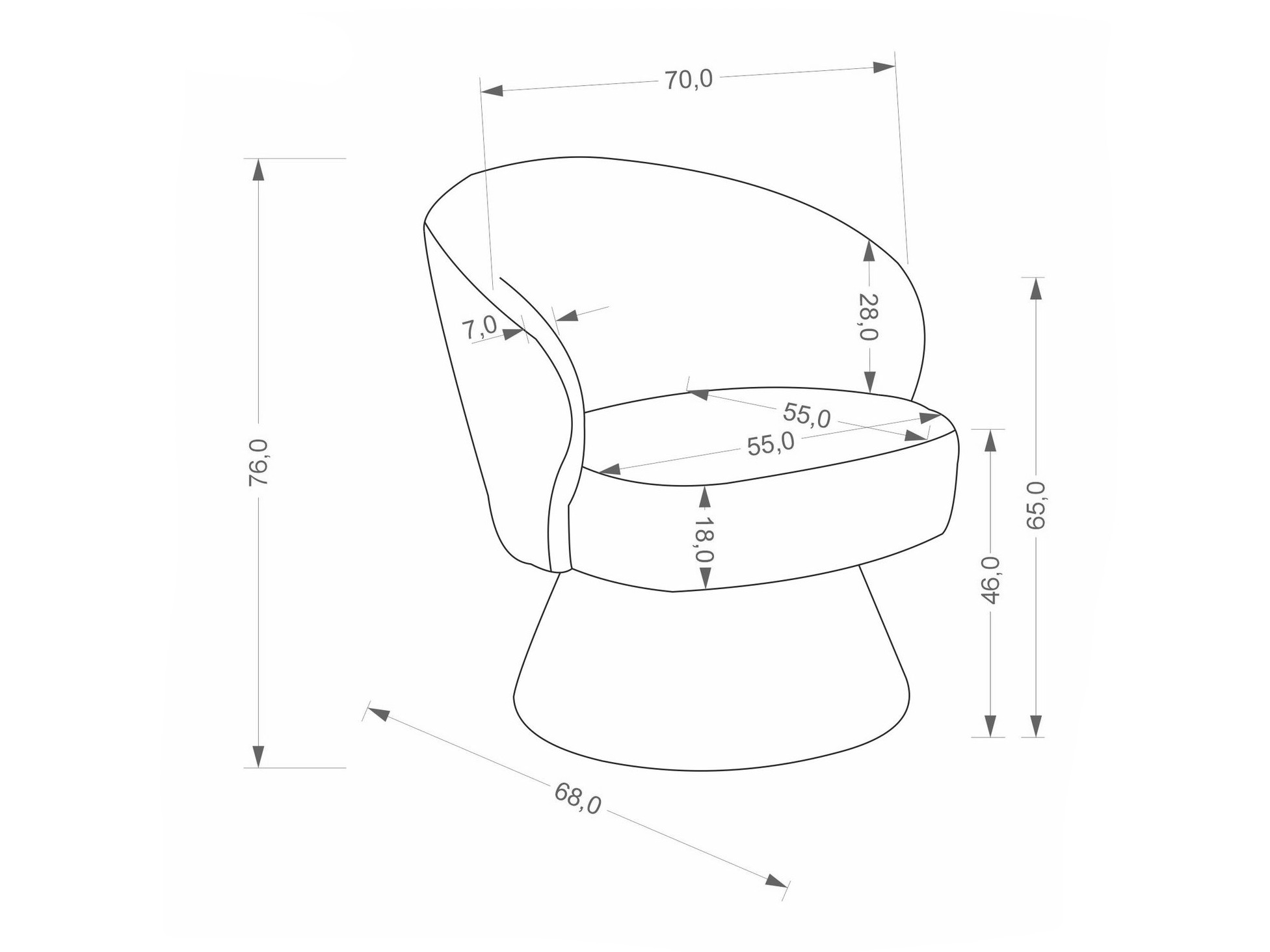 Fotel Houston 2102 (Szürke)