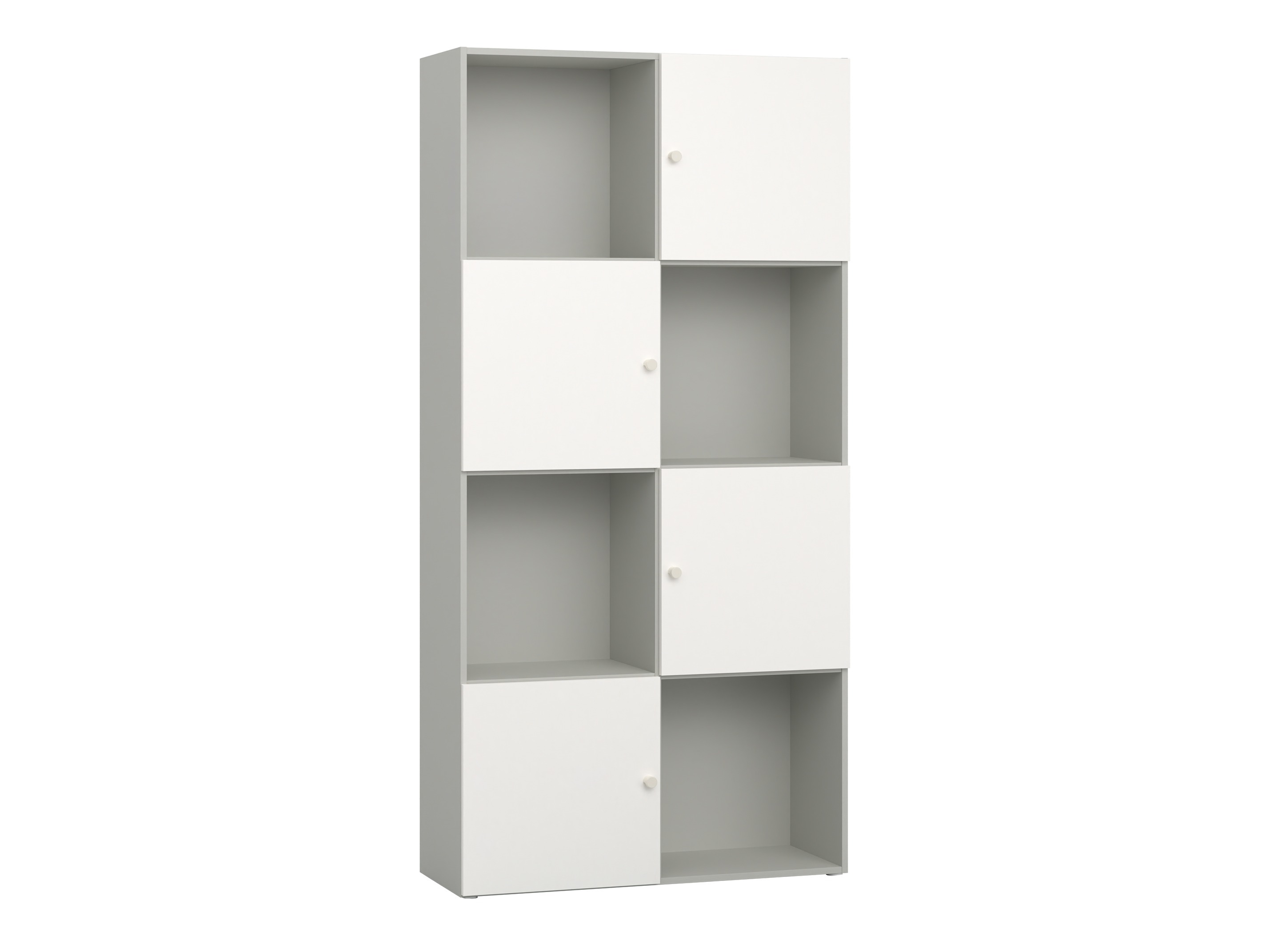 Könyvespolc Tornolo 120 (Szürke + Fehér)