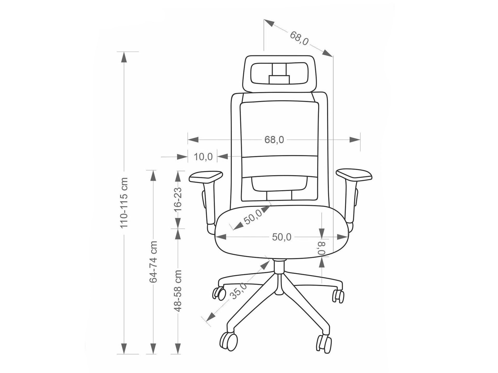 Irodai szék Houston 2113