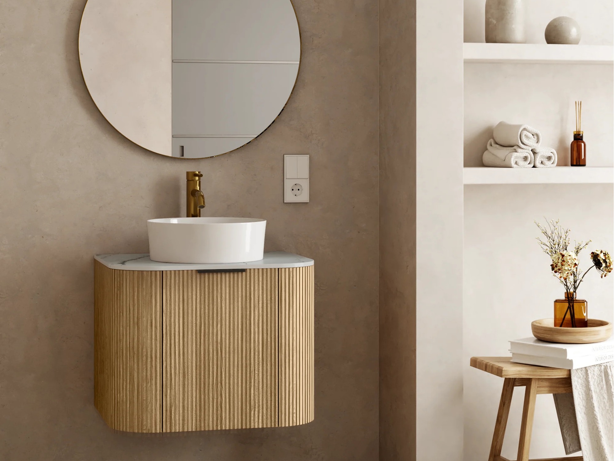 Fali szekrény mosdónak Burleson 624