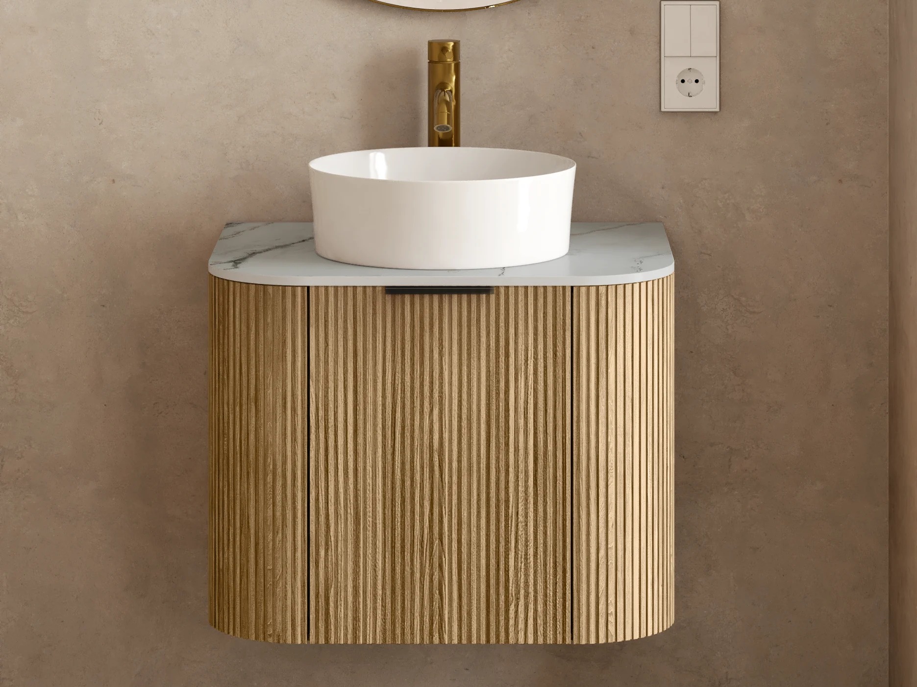 Fali szekrény mosdónak Burleson 624