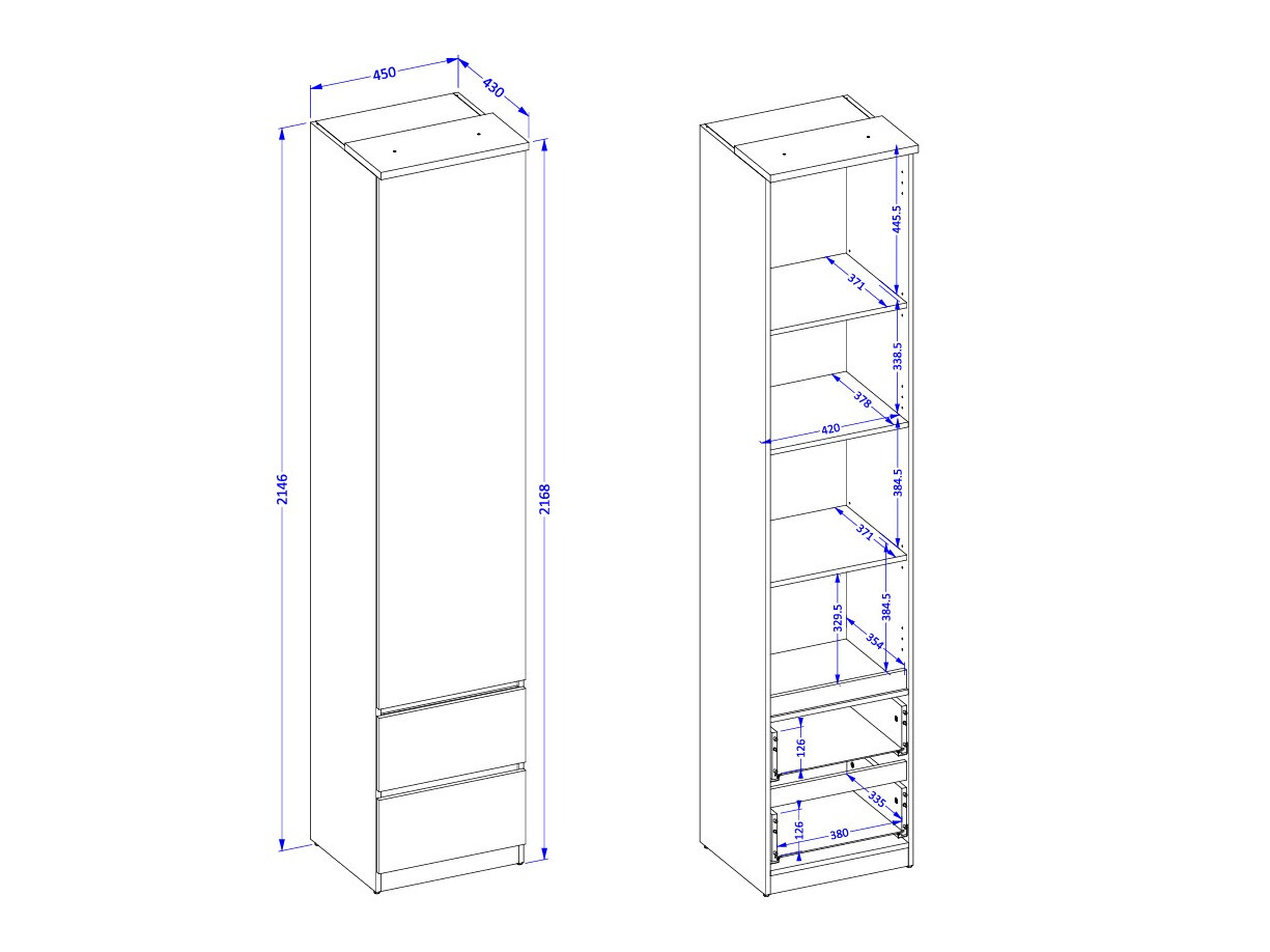 Könyvespolc Nolcala 115 (Tölgy + Bézs)