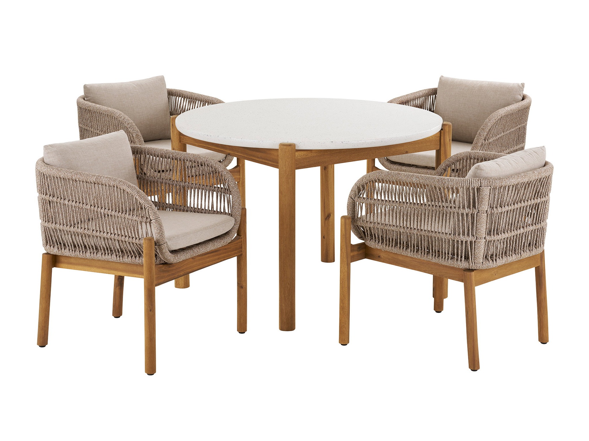 Asztal és szék garnitúra Tivevai 108