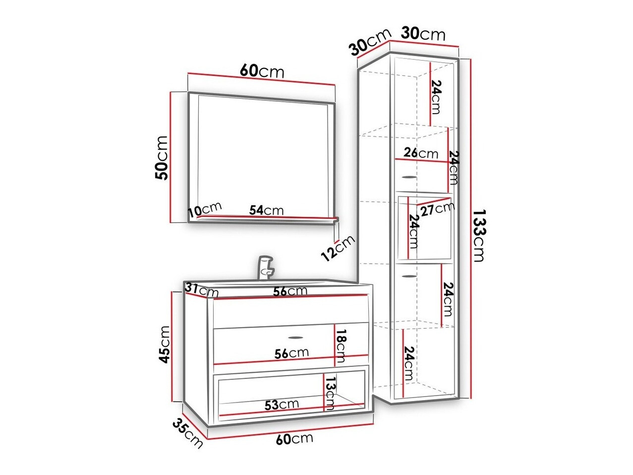 Fürdőszobai garnitúra SH11515