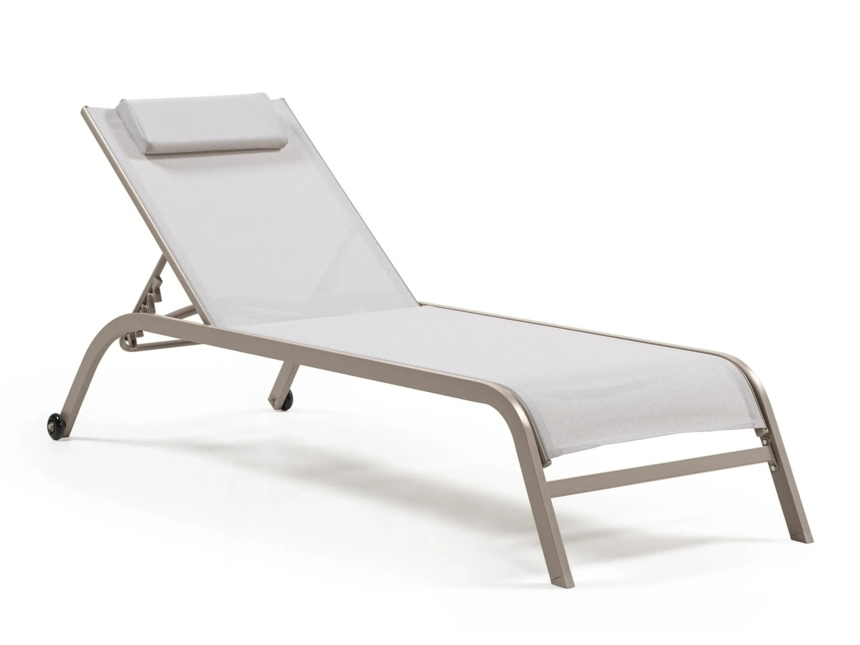 Kerti napozóágy Burleson 641 (Világos Szürke + Bézs)