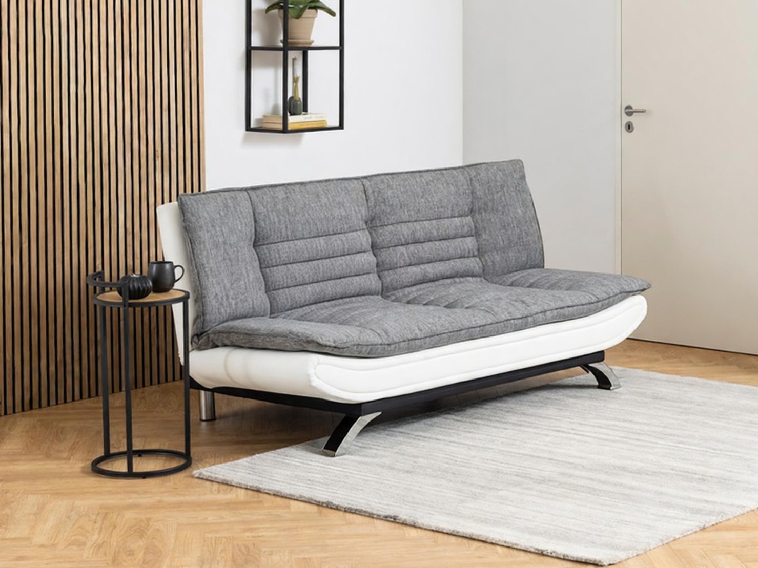 Kanapéágy Norsica 228 (Fehér + Világosszürke)