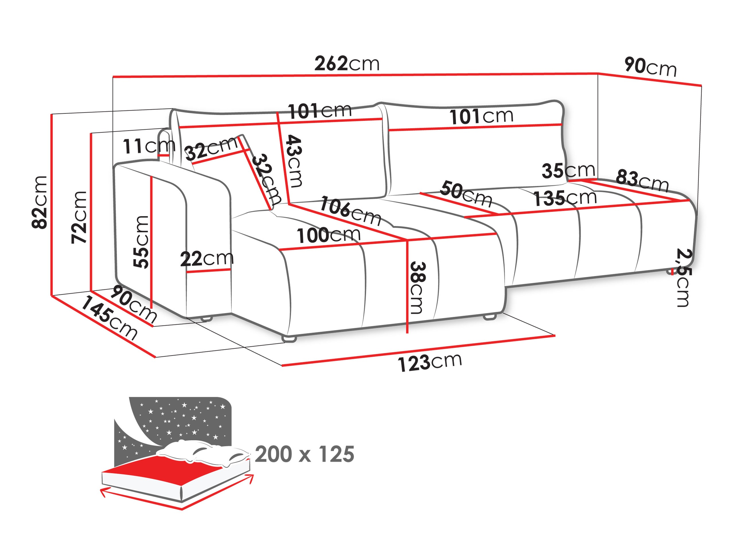 Sarokkanapé SH11523