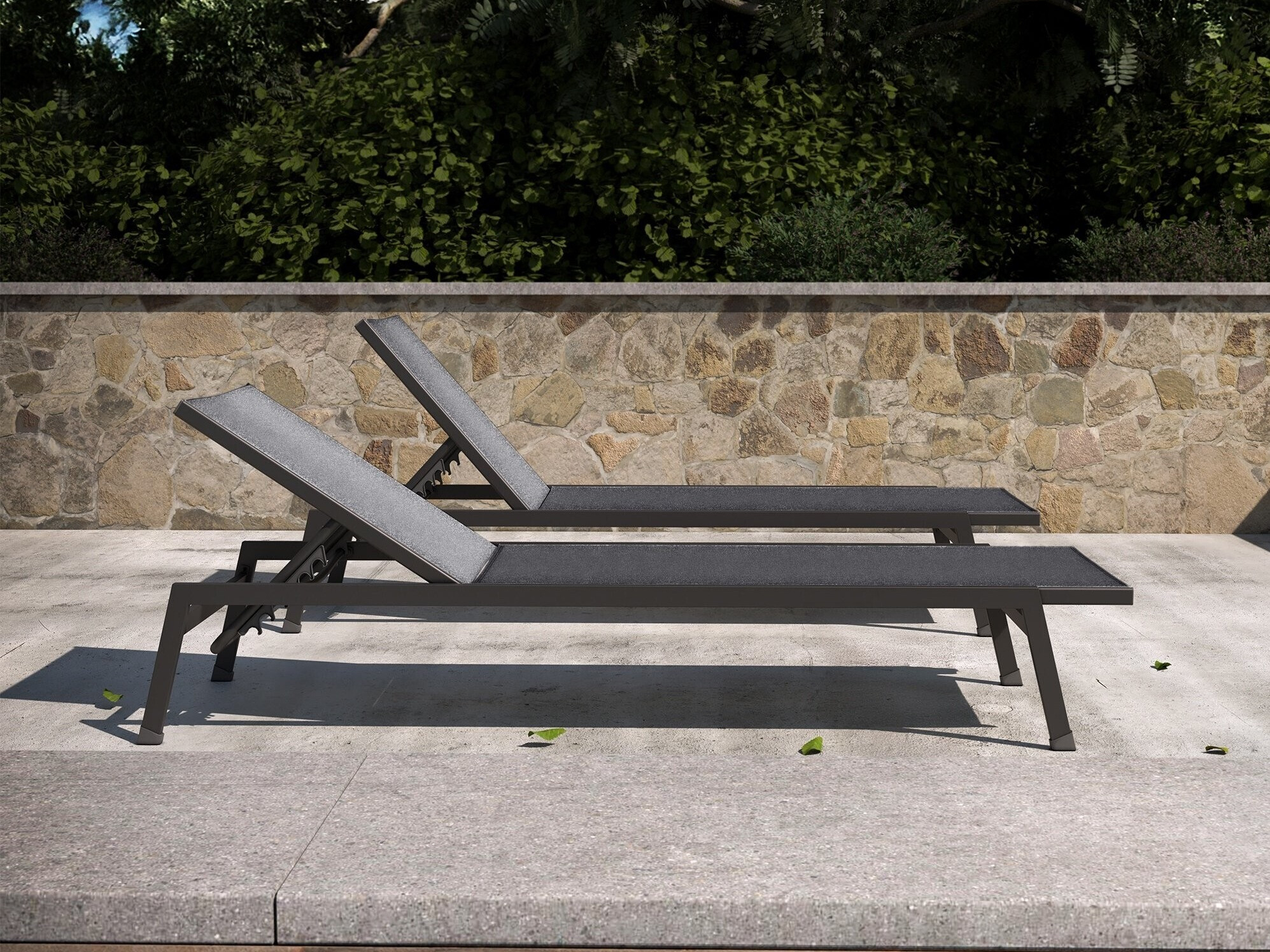 Kerti napozóágy Burleson 650 (Grafit)