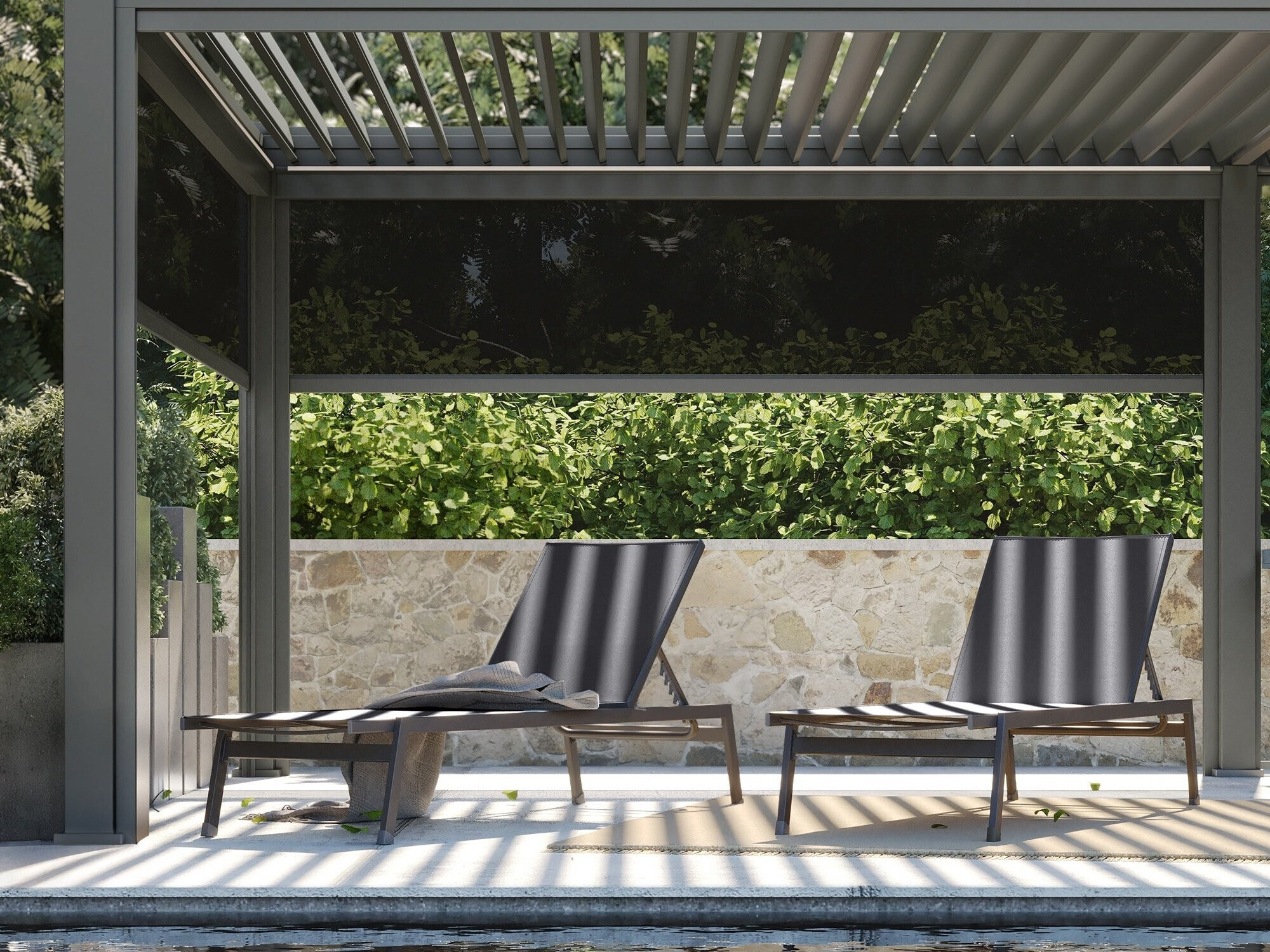 Kerti napozóágy Burleson 650 (Grafit)