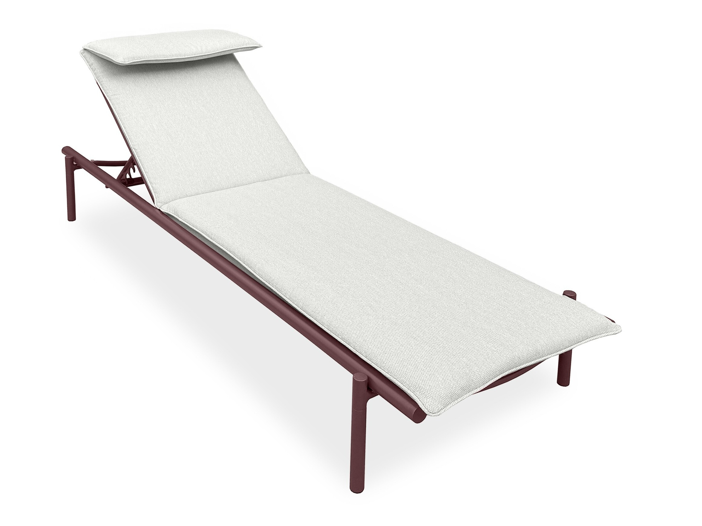 Kerti napozóágy Burleson 653 (Bordó + Világos bézs)