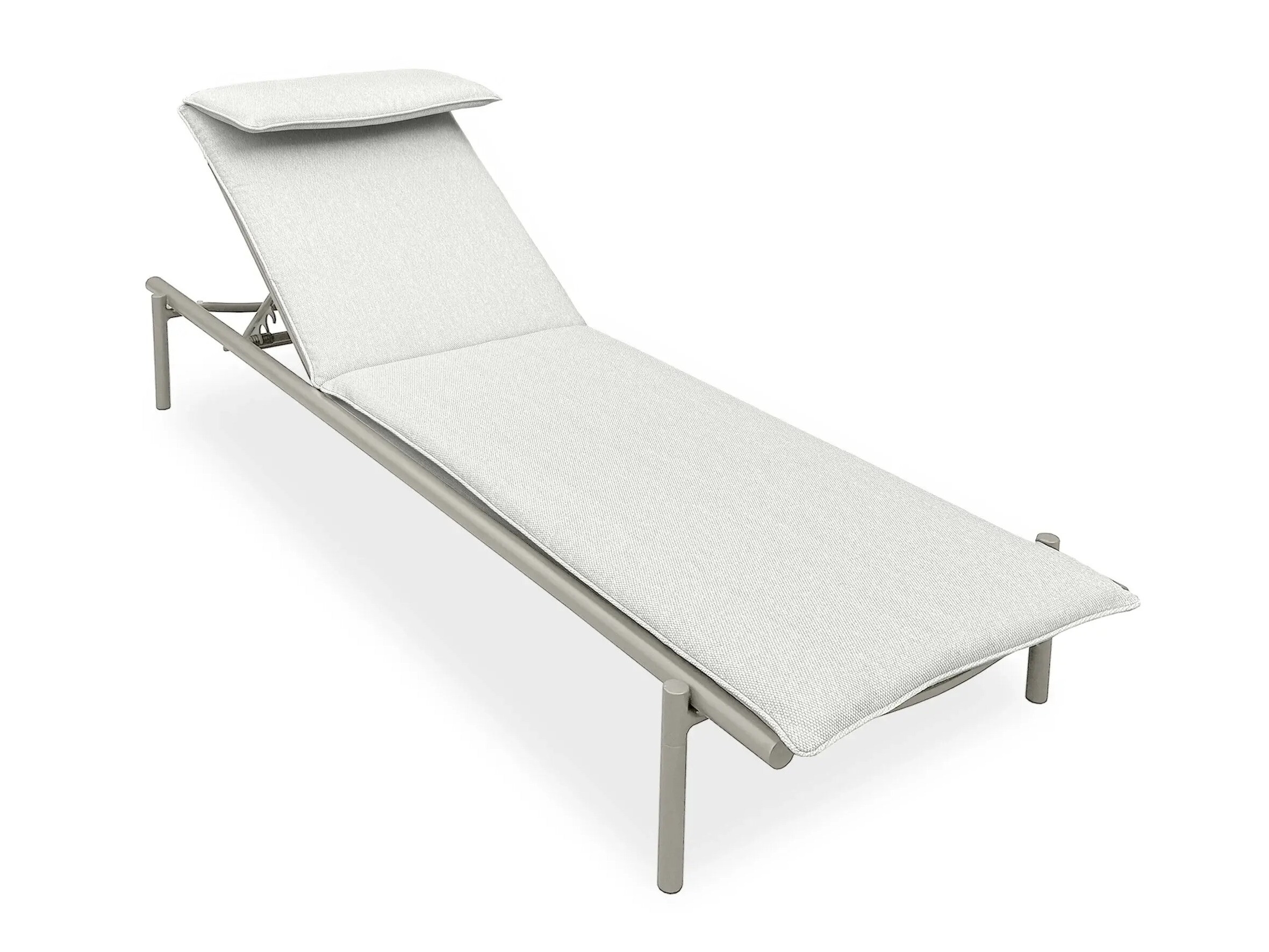 Kerti napozóágy Burleson 653 (Világosszürke + Világos bézs)