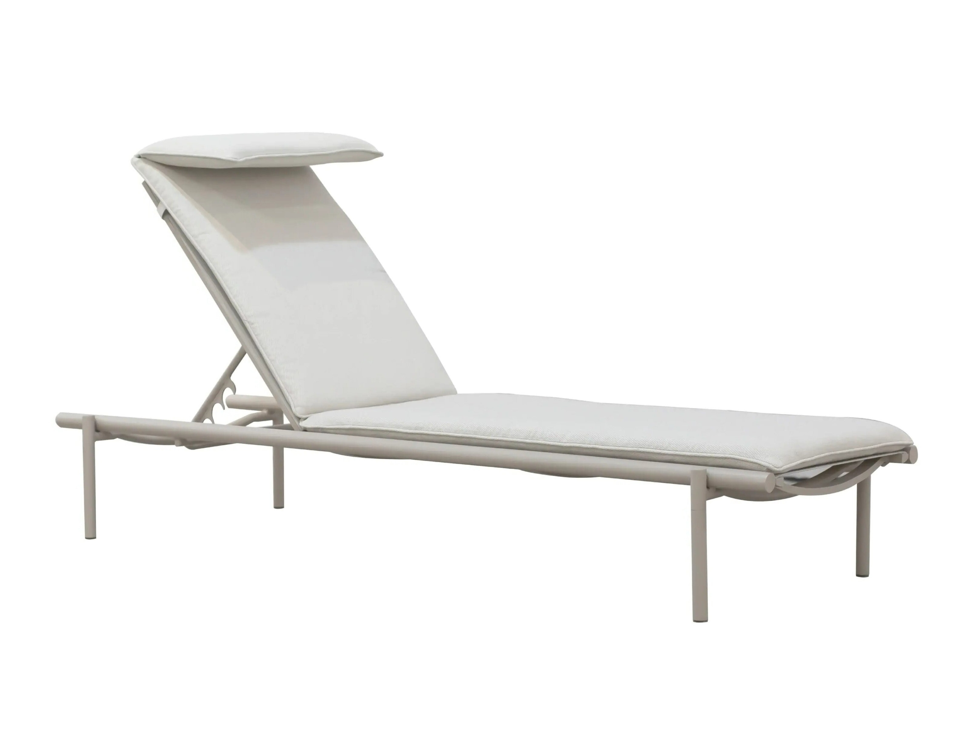 Kerti napozóágy Burleson 653 (Világosszürke + Világos bézs)