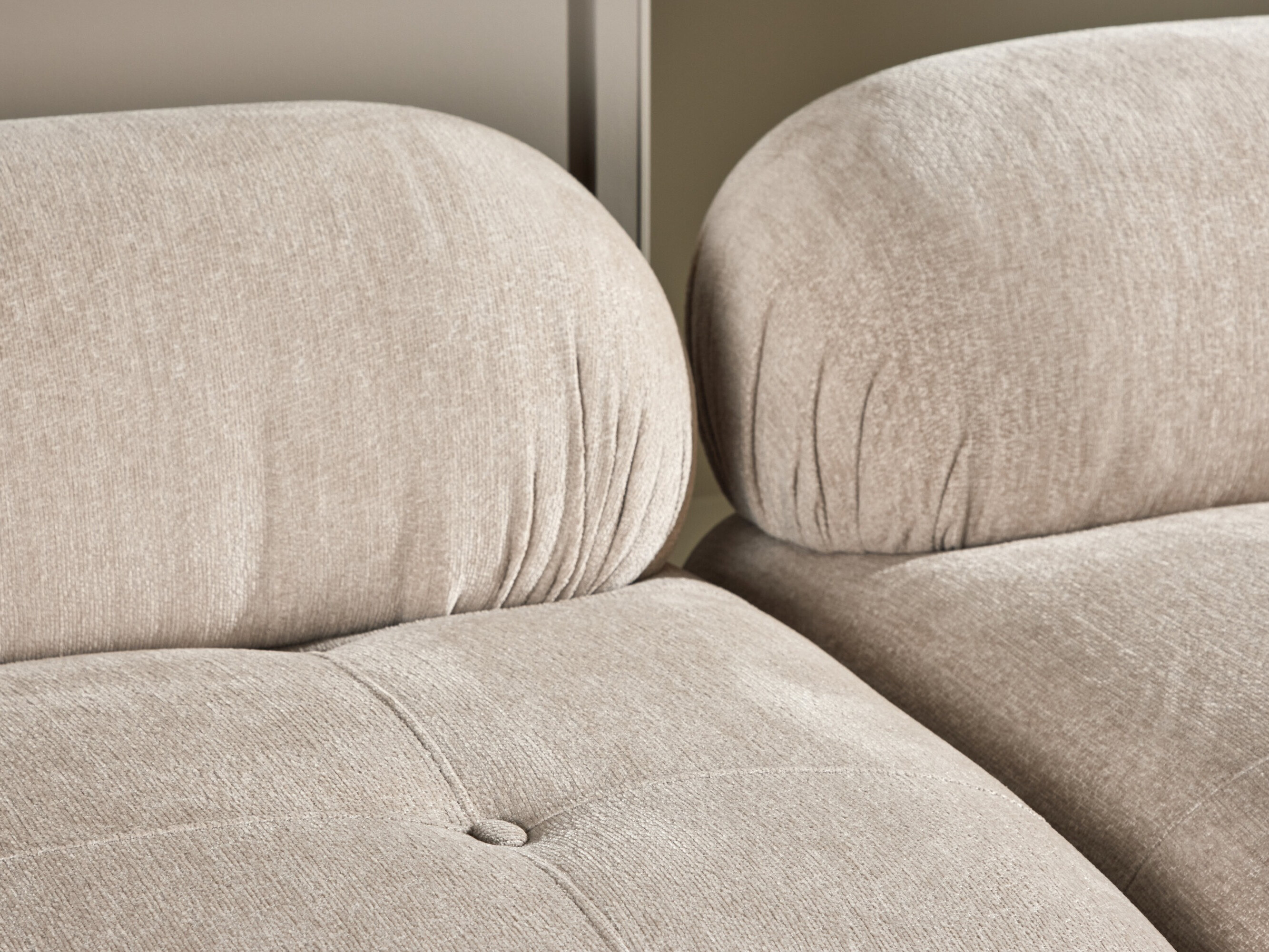 Moduláris kanapé Evardale 104 (Bézs + Ezüst)