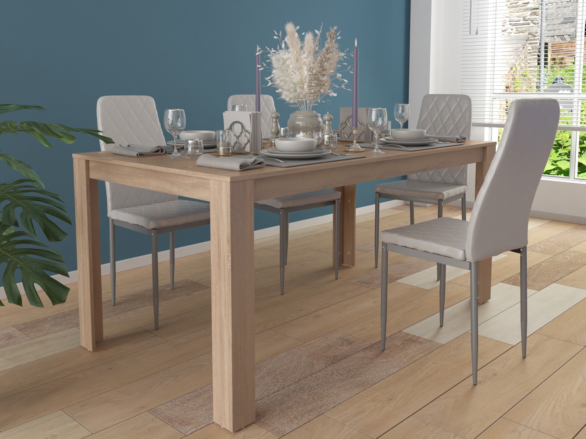 Asztal Denton 628 (Világos tölgy)