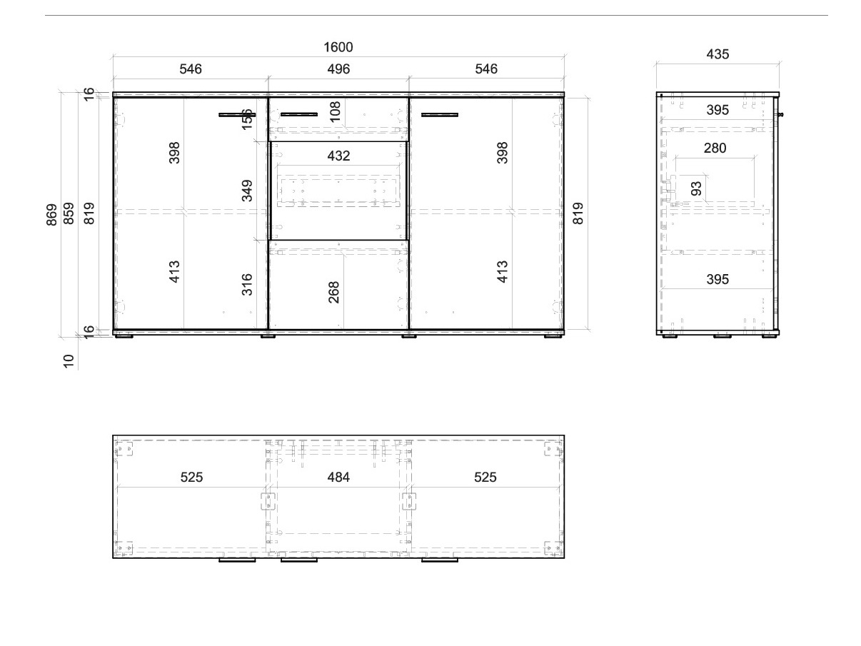 Szekrény Tencati 102