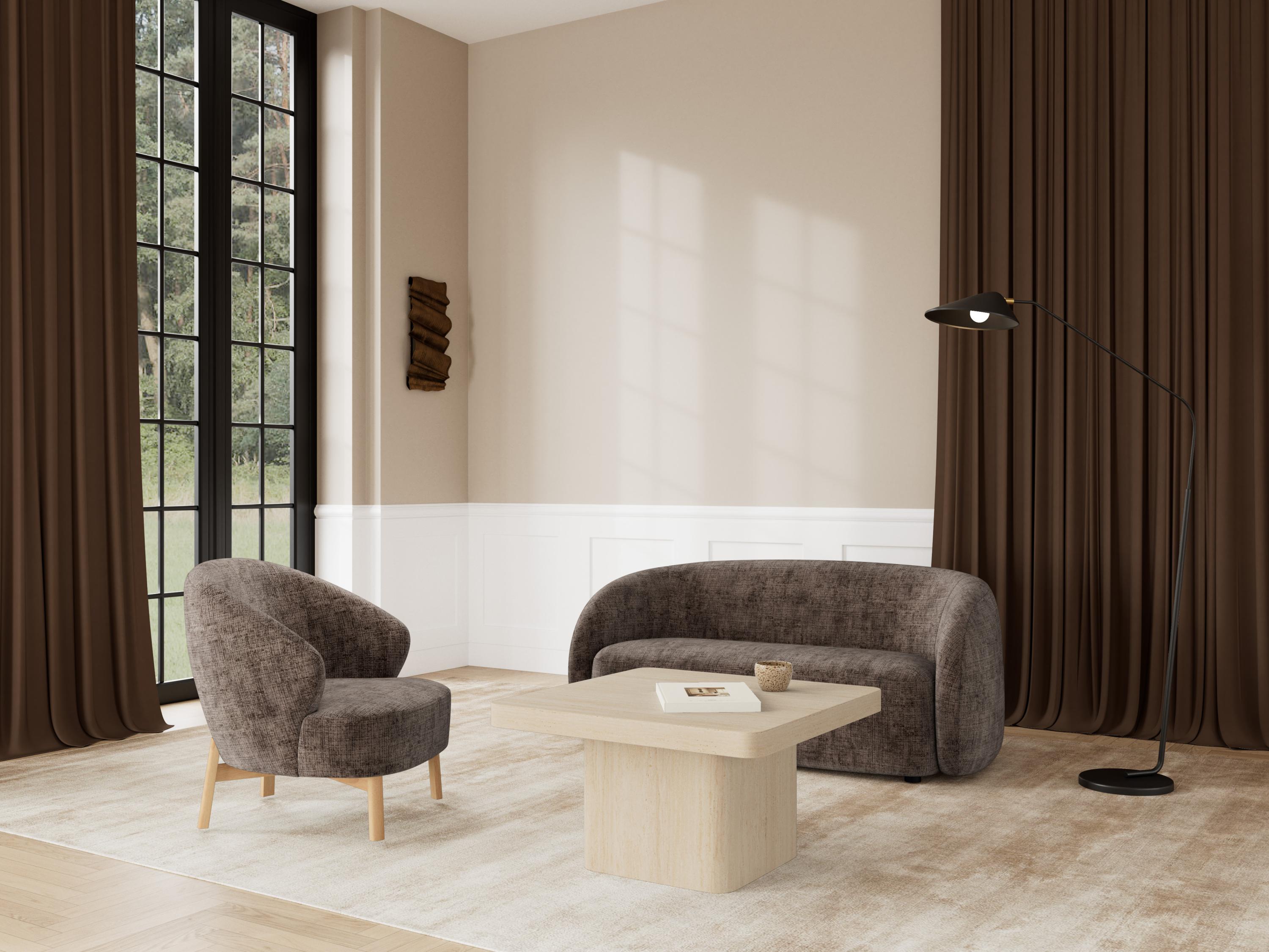 Fotel Norsica 1064 (Sötét barna + Tölgy)