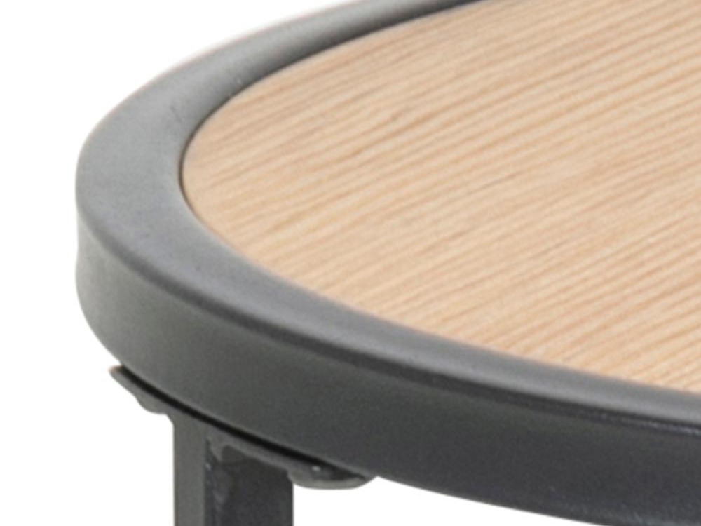 Kisasztal Norsica Sevferi 118 (Vad tölgy + Fekete)