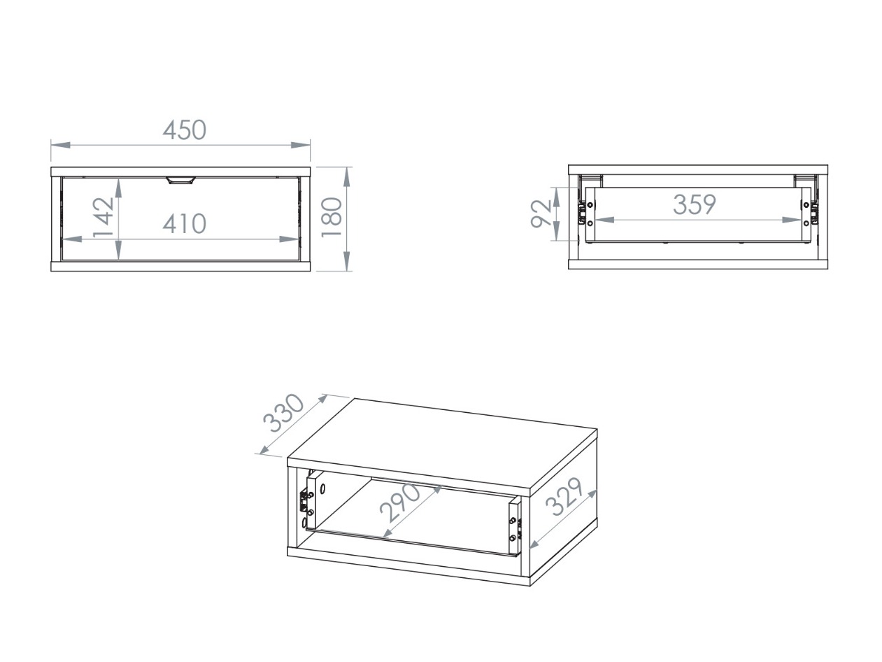Éjjeliszekrény Morsero 107