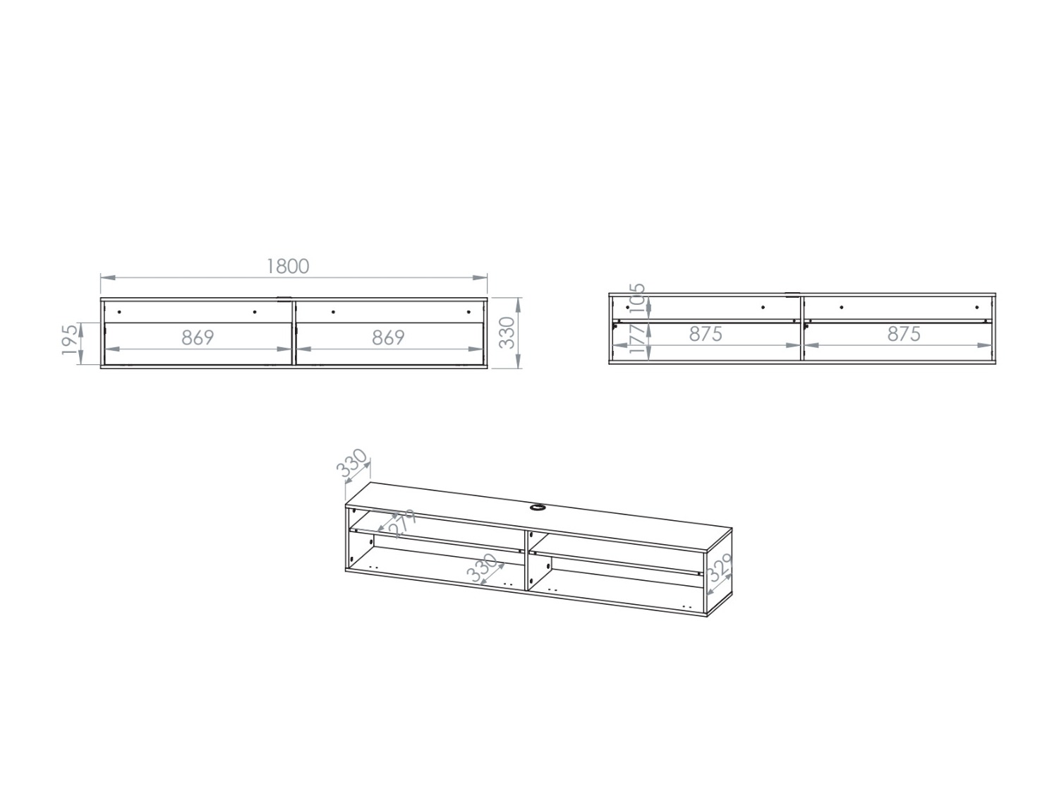 TV-állvány Morsero 105