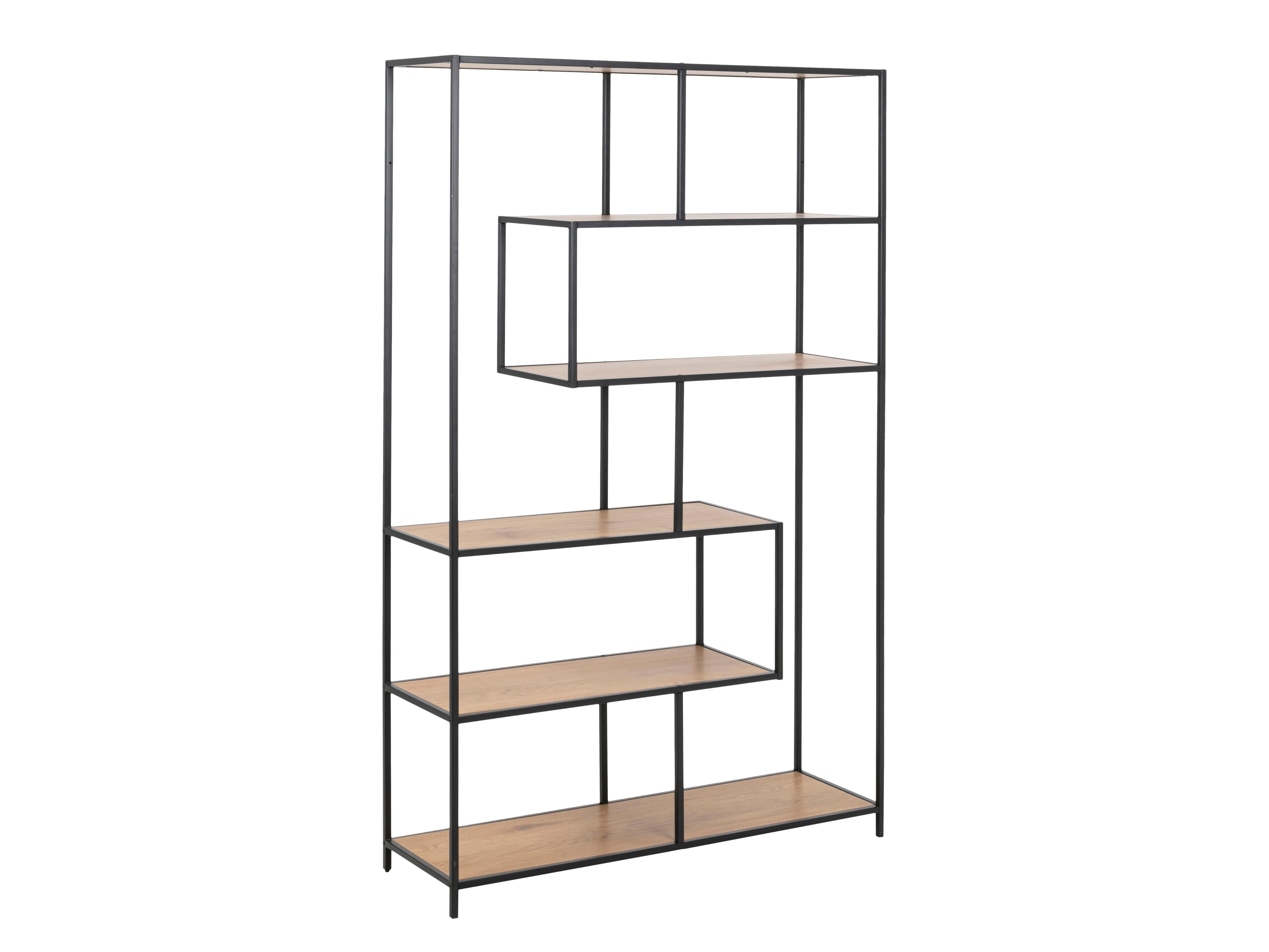 Könyvespolc Norsica Sevferi 134 (Vad tölgy + Fekete)