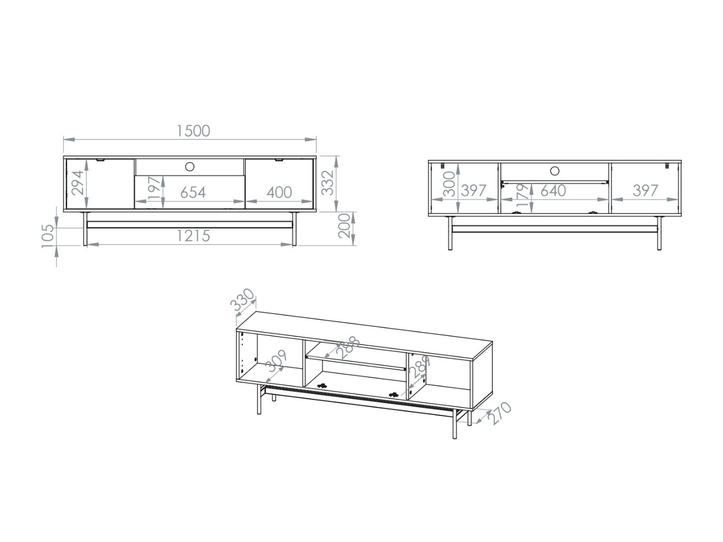 TV-állvány Morsero 108