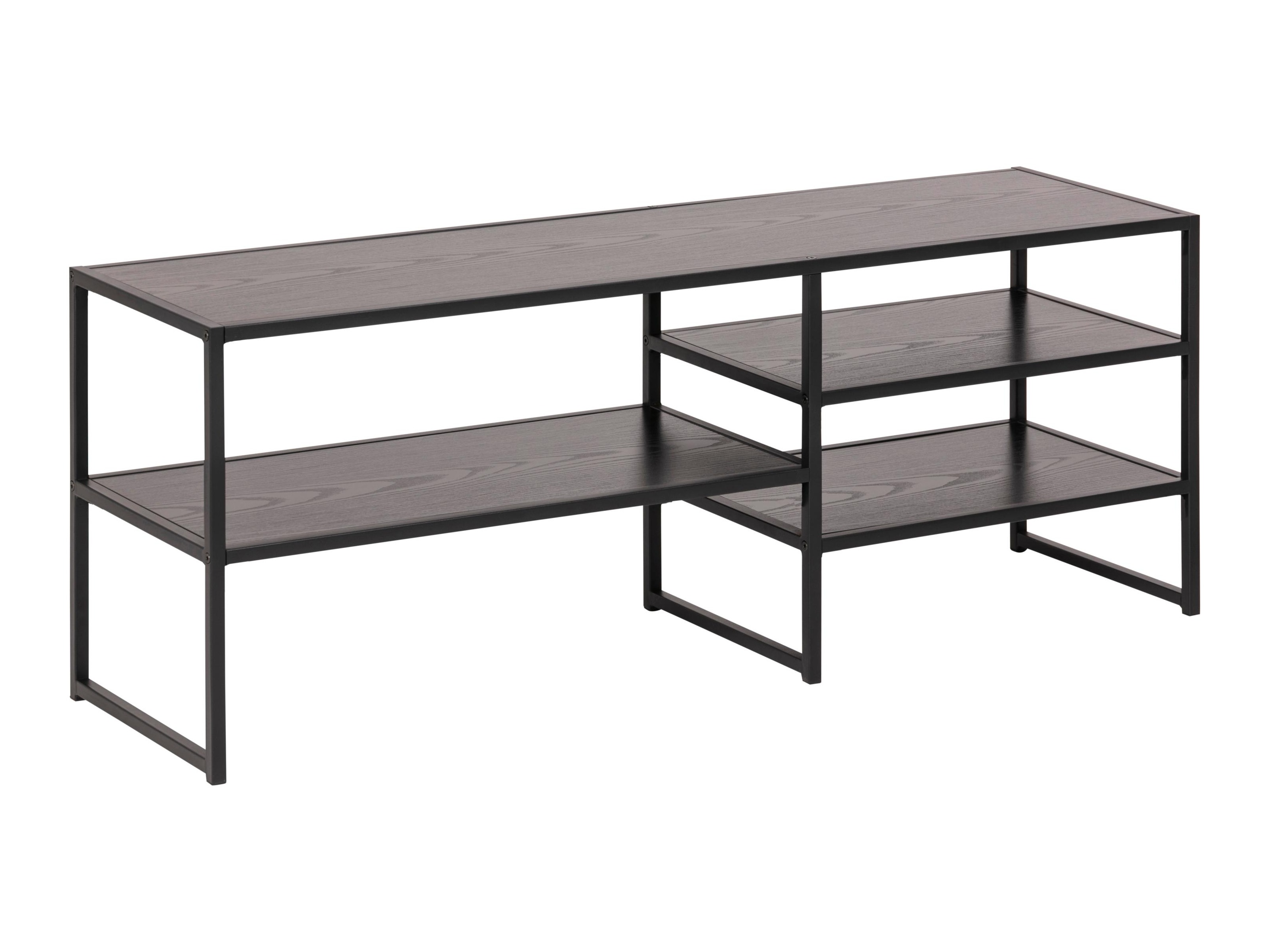 TV-állvány Norsica Sevferi 135 (Fekete hamu + Fekete)