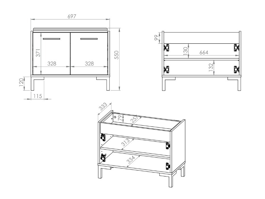Előszoba garnitúra Fiolevo 105