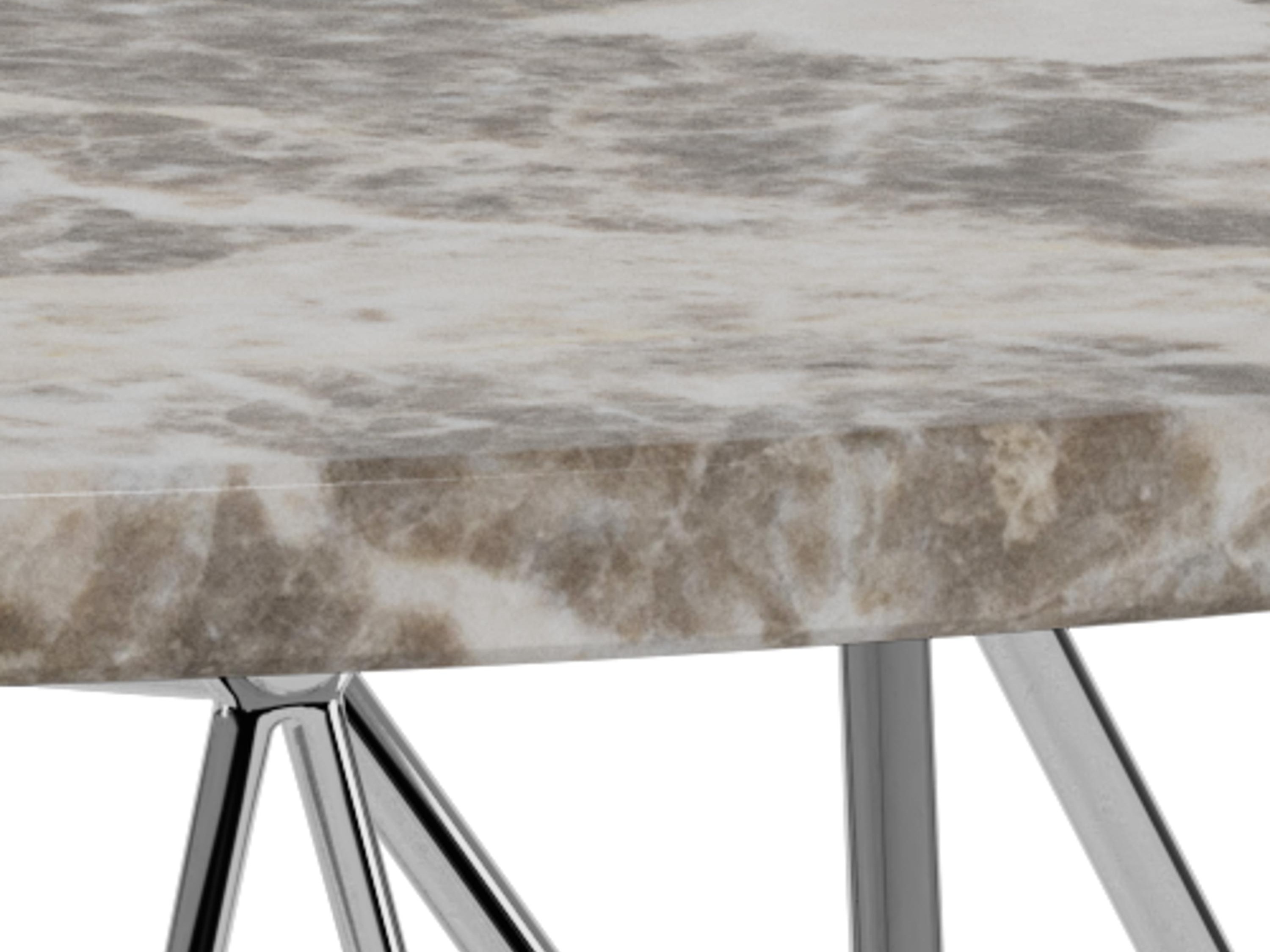 Dohányzóasztal Norsica 820 (Szürke + Ezüst)