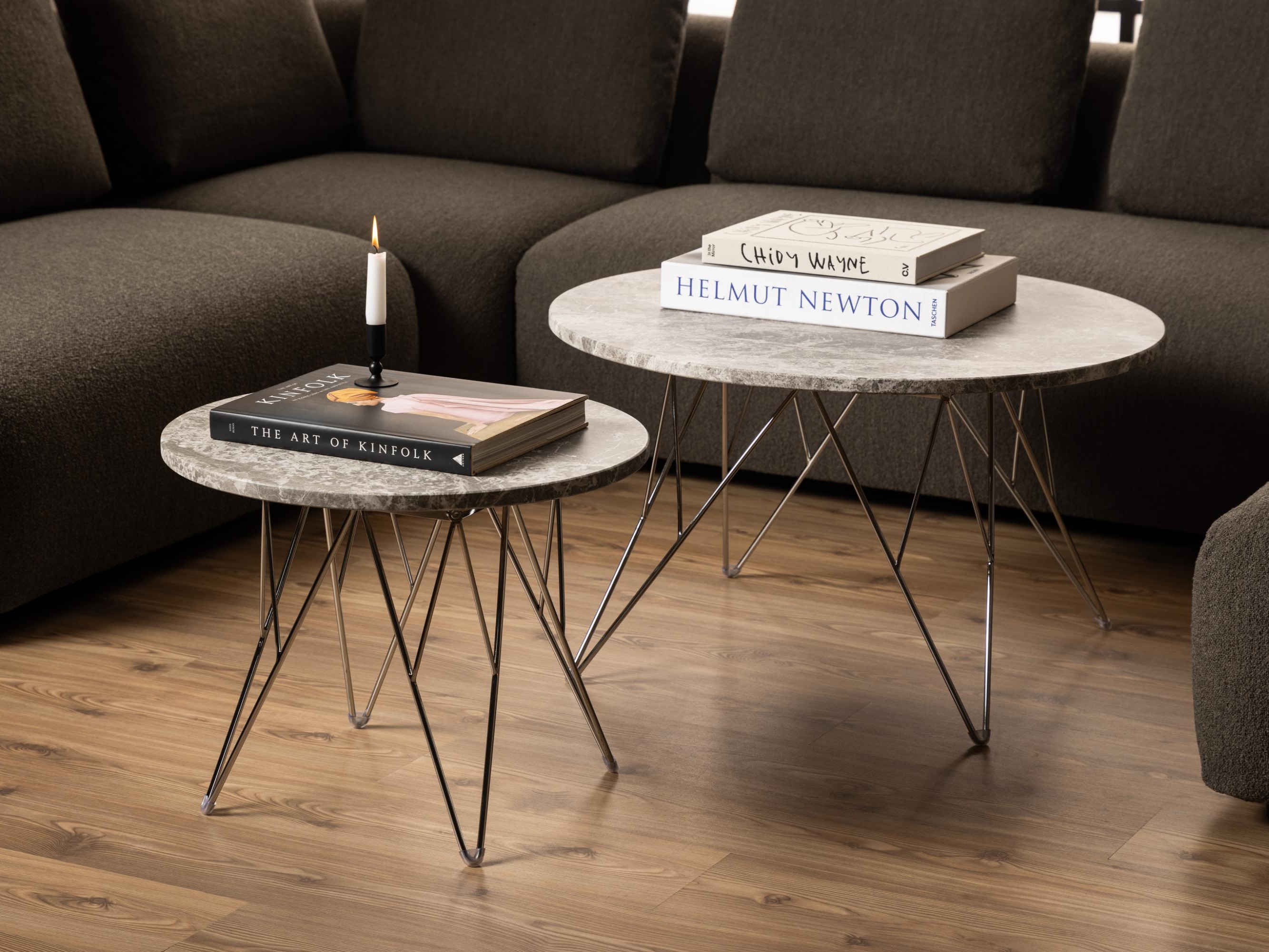 Dohányzóasztal Norsica 820 (Szürke + Ezüst)