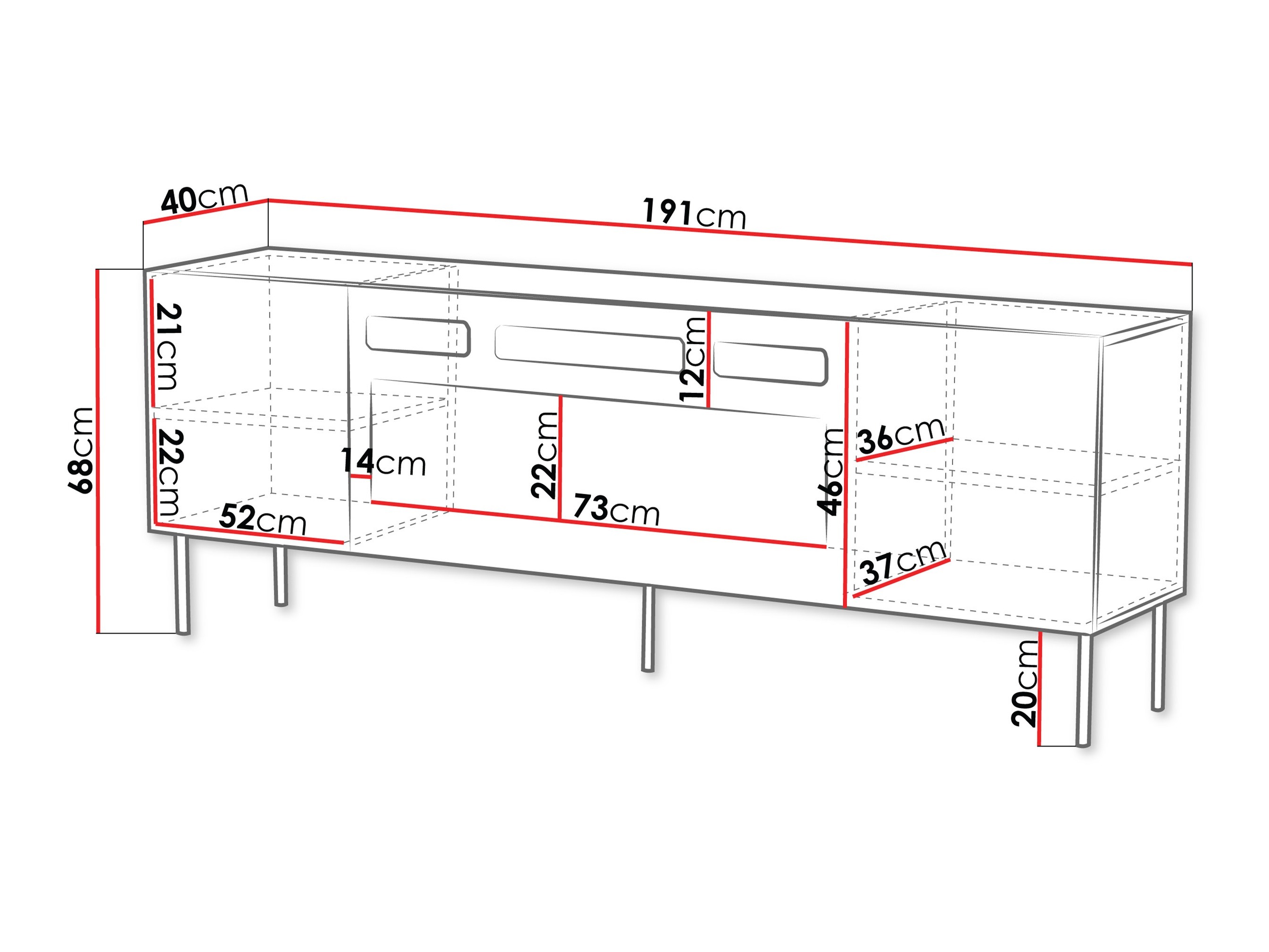 TV-állvány Doctrina IV