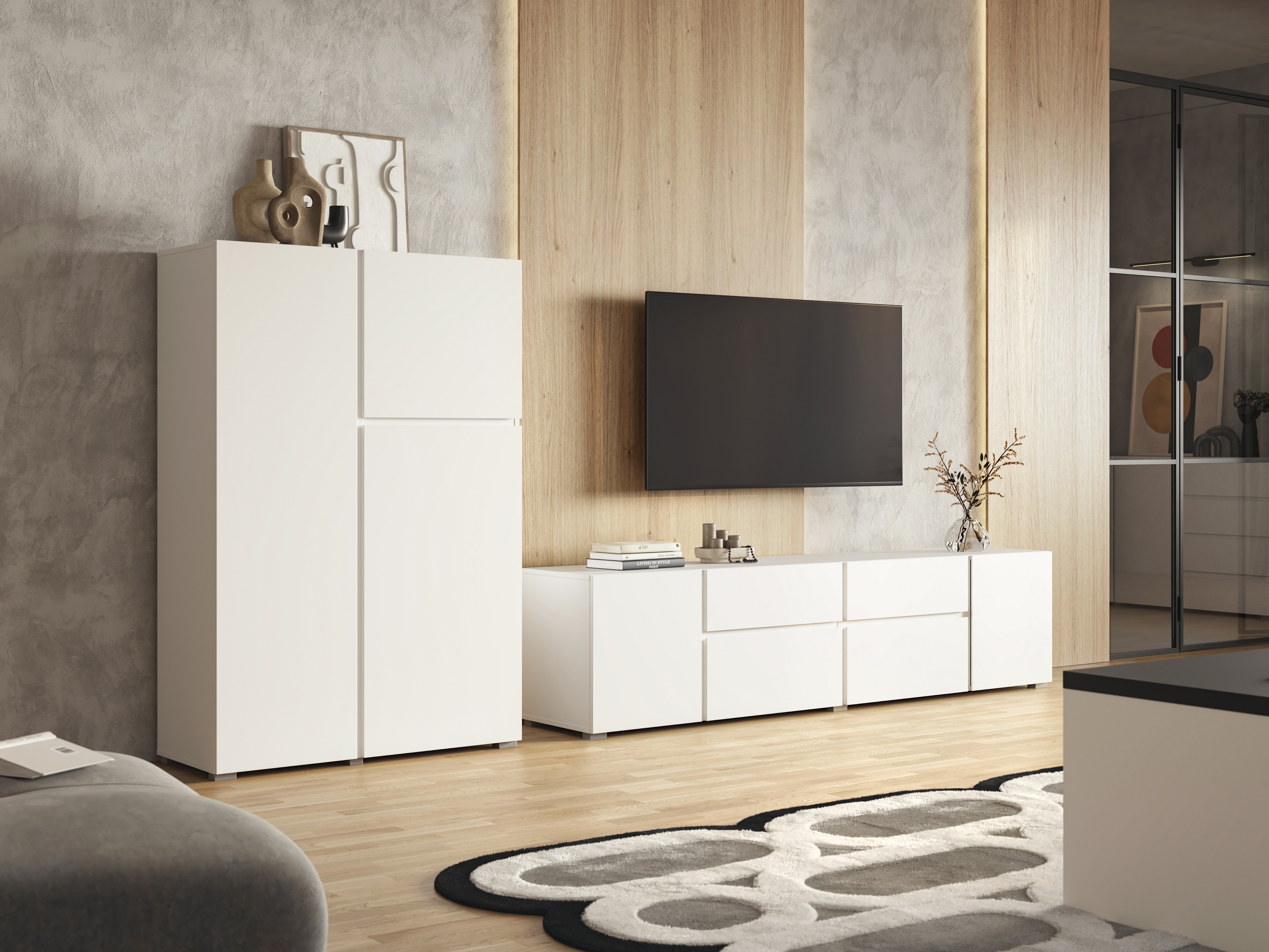 Nappali szett Elbleve 104 (Fehér)