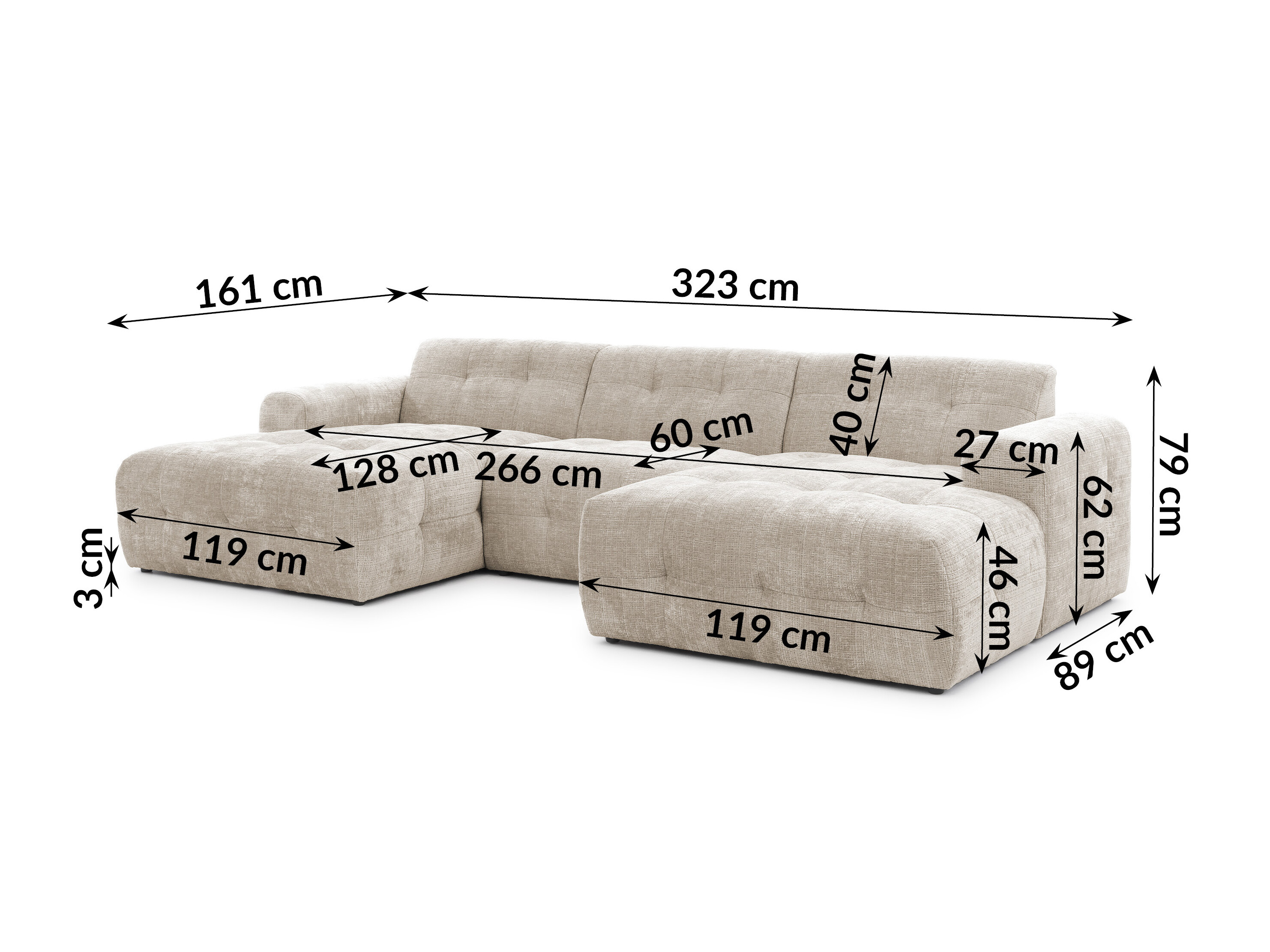 Sarokkanapé Rocklin 181 (Cremona 14)