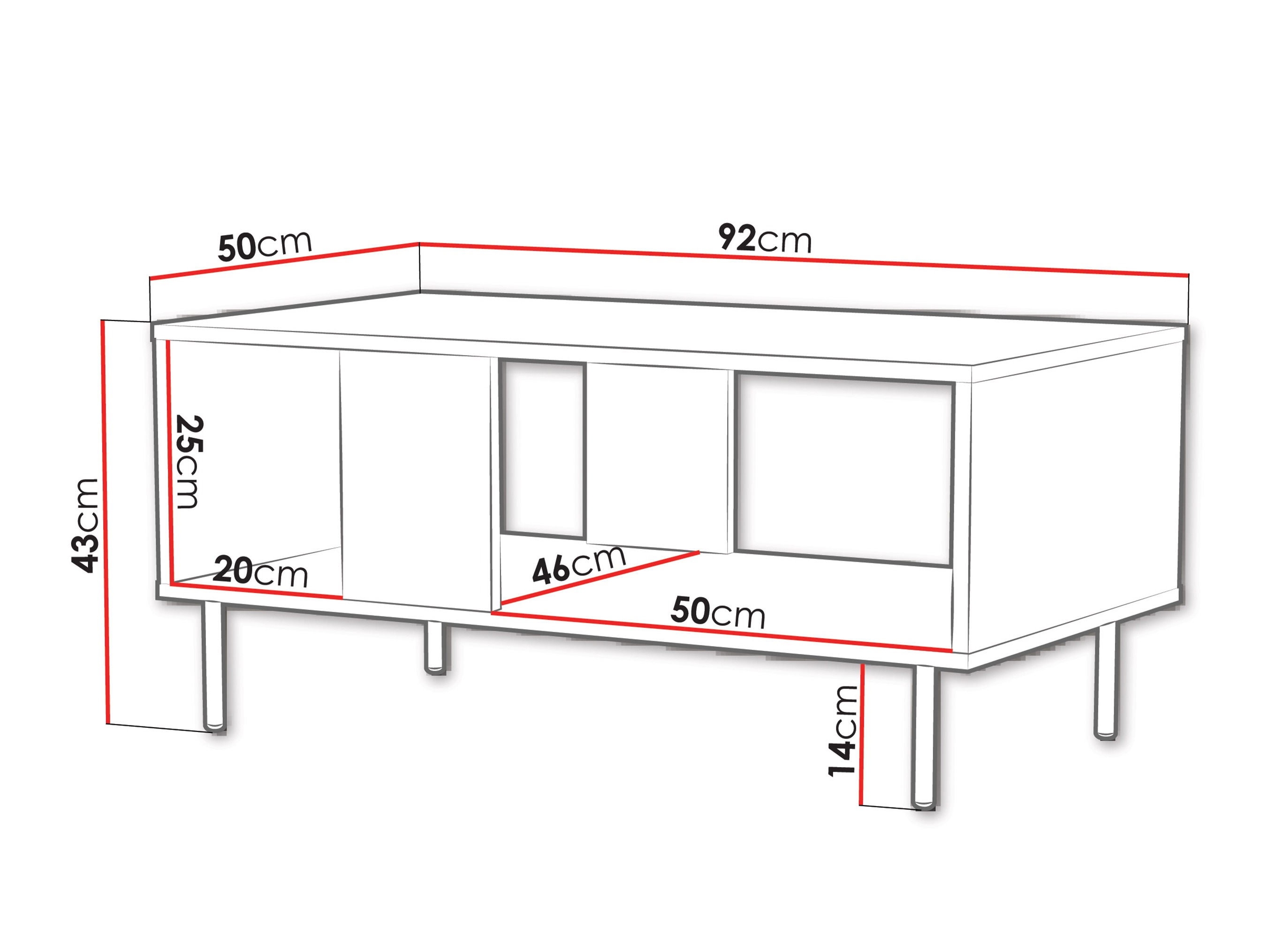 Dohányzóasztal Tempus