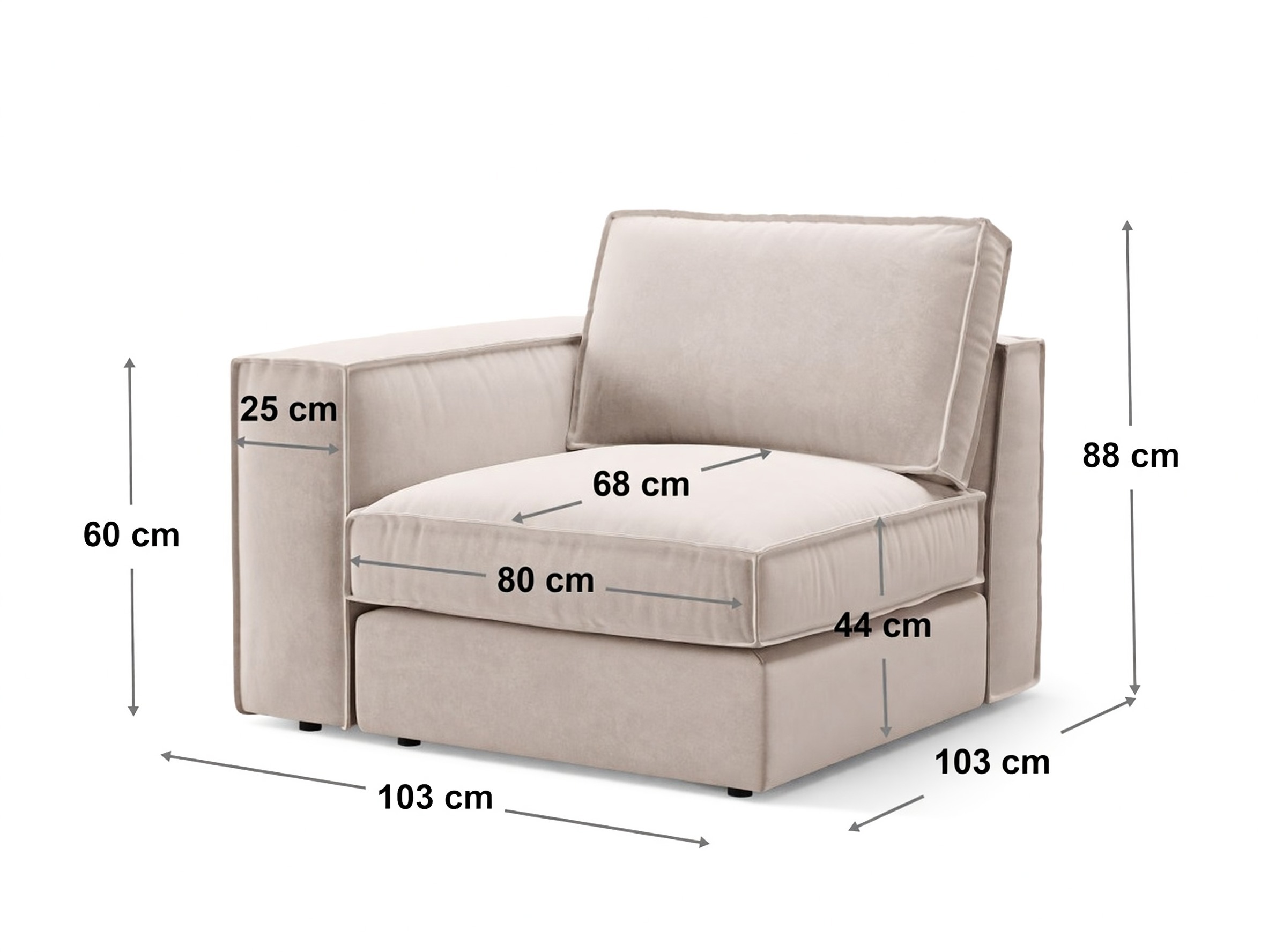 Moduláris fotelek Dalodei 102 (Babel Sand)