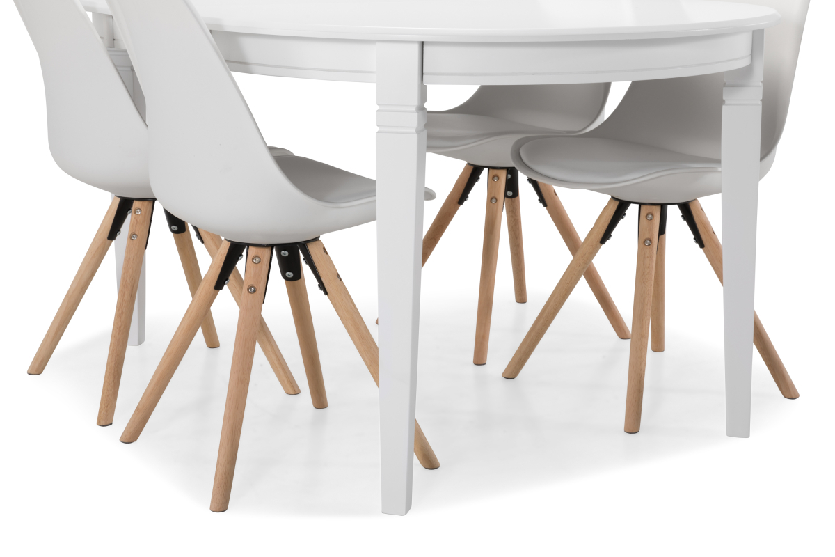 Étkezőgarnitúra Andrarum 174 (Fehér + Barna)