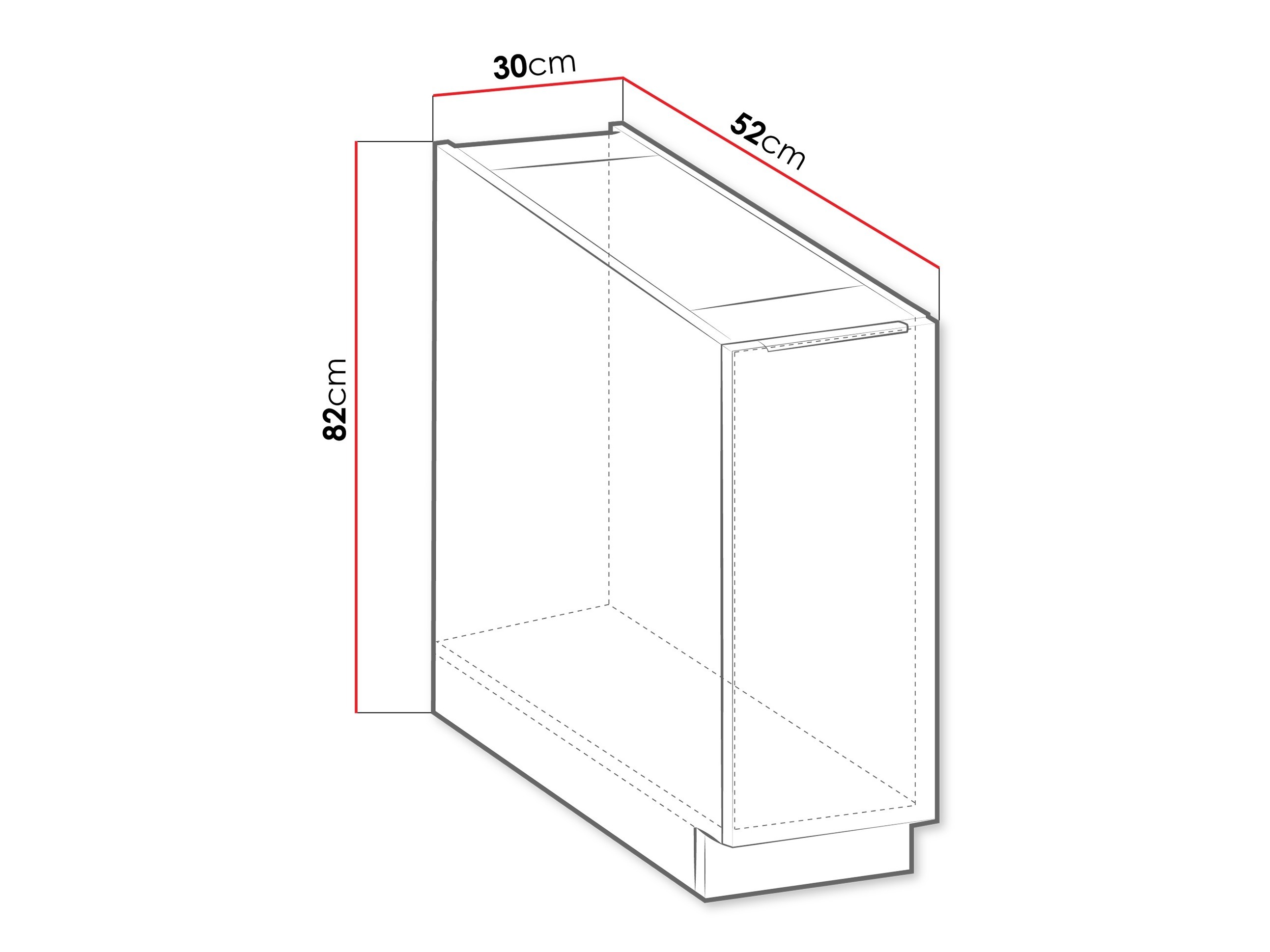 Moduláris szekrény kihúzható fiókkal Sole 102