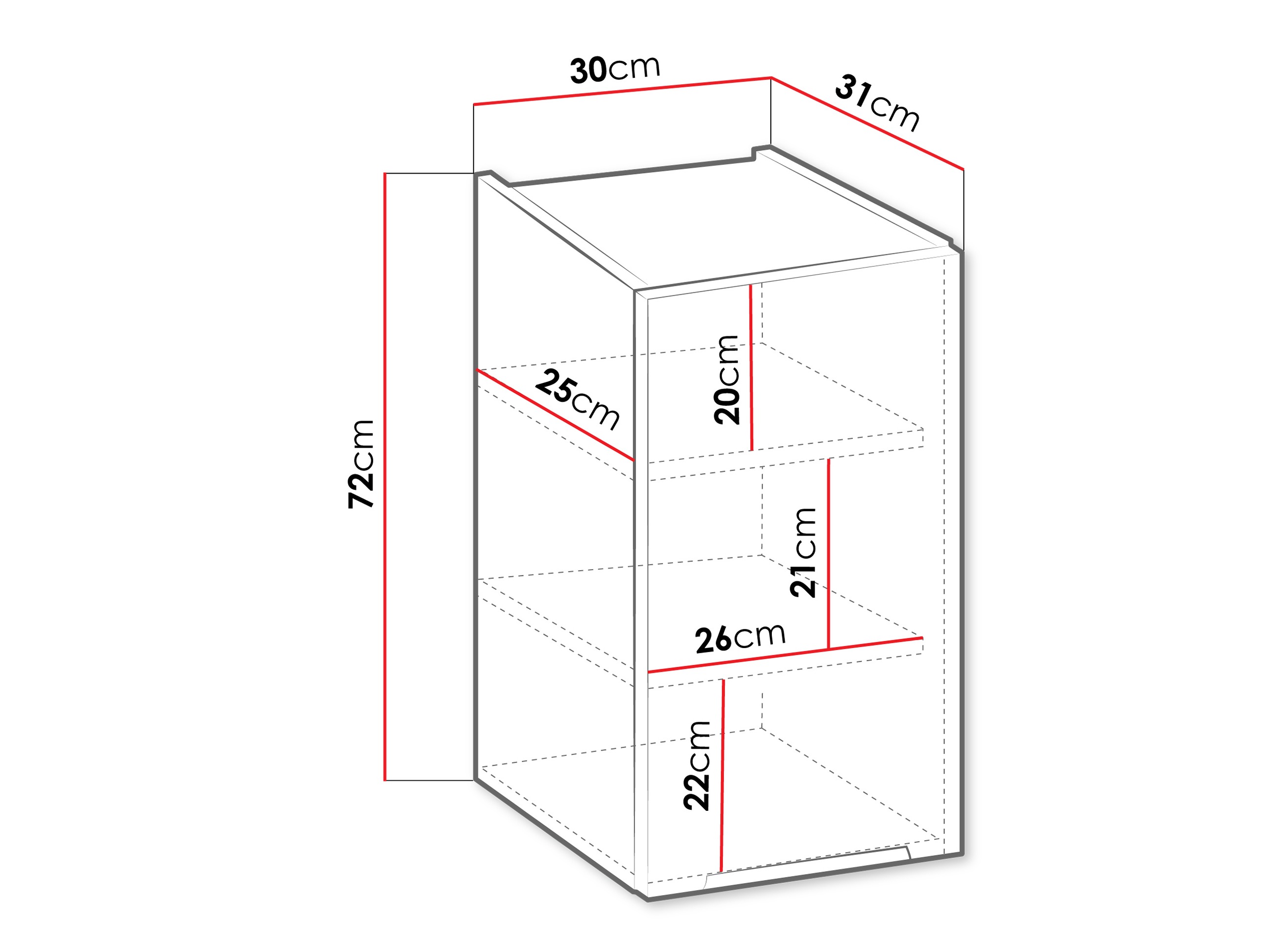 Moduláris fali szekrény Sole 112