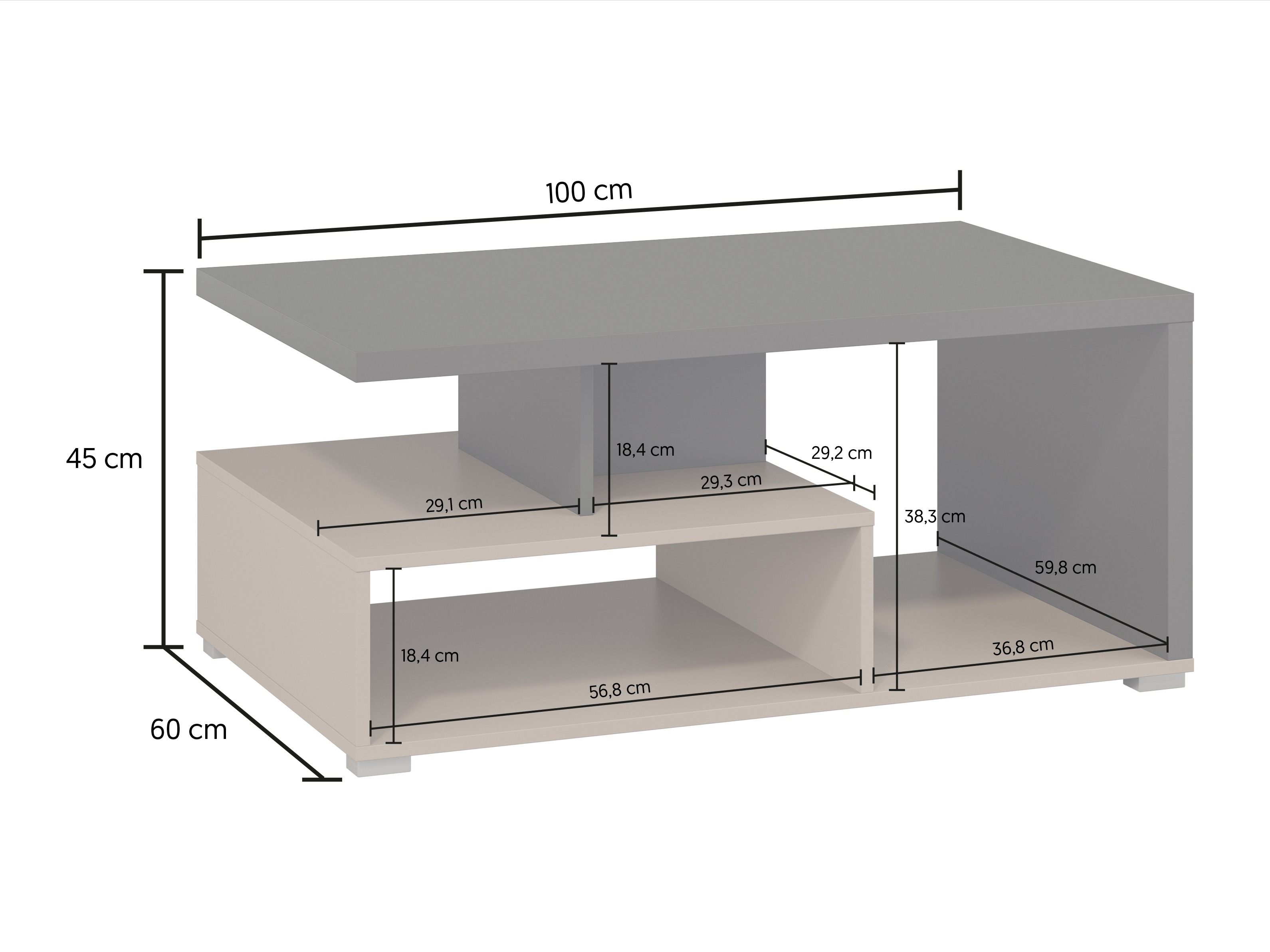 Dohányzóasztal Virvele 100