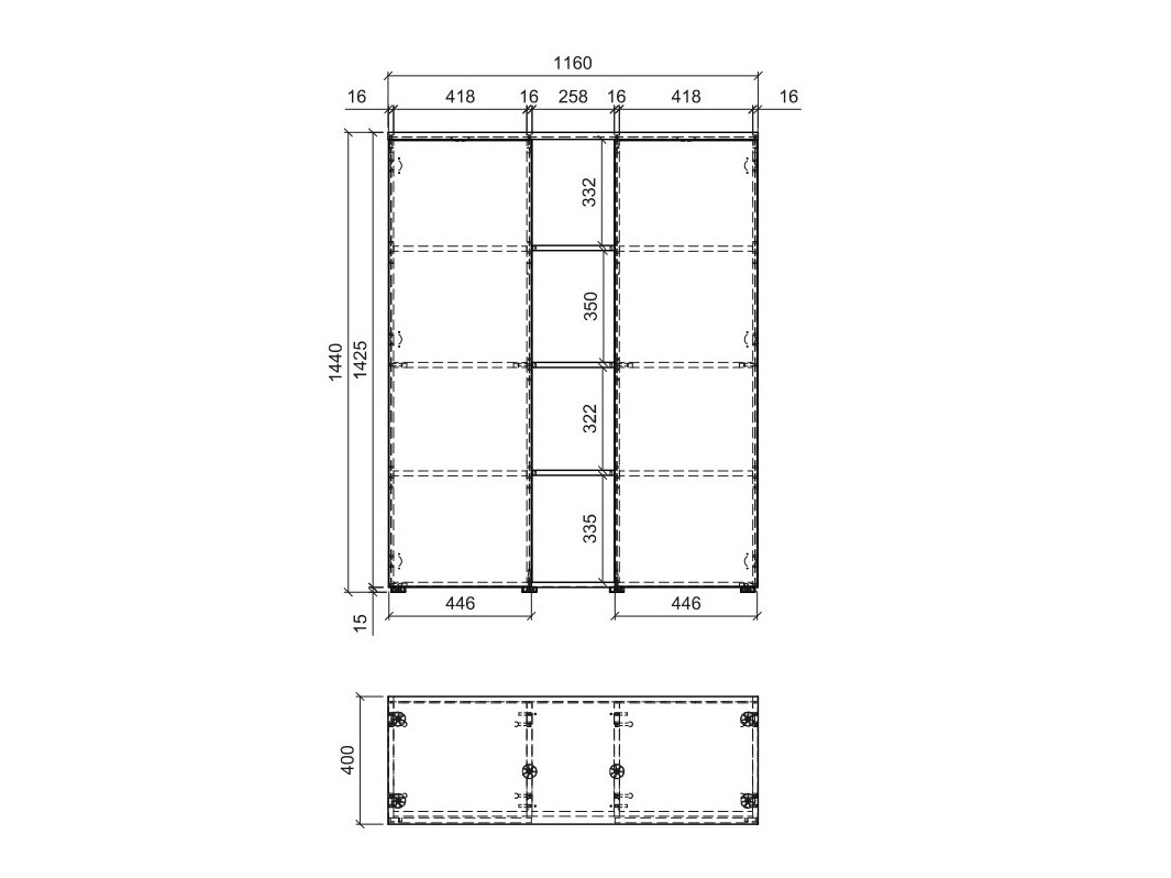 Könyvespolc Sermelo 102