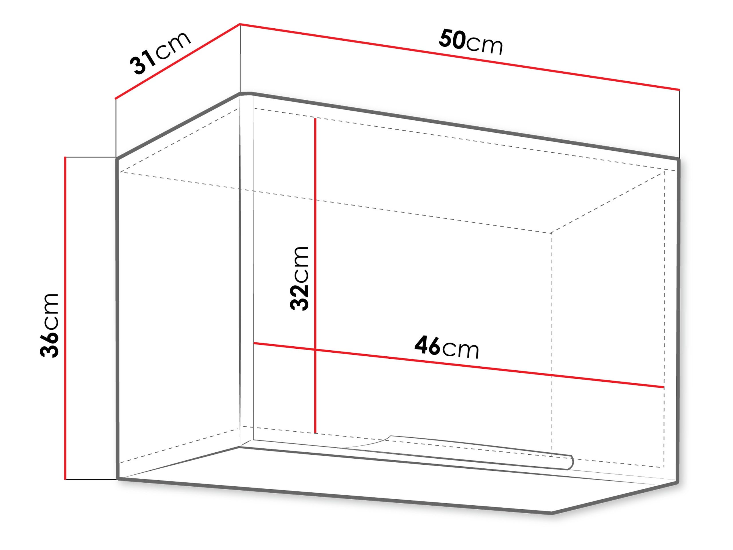 Moduláris fali szekrény Sole 128