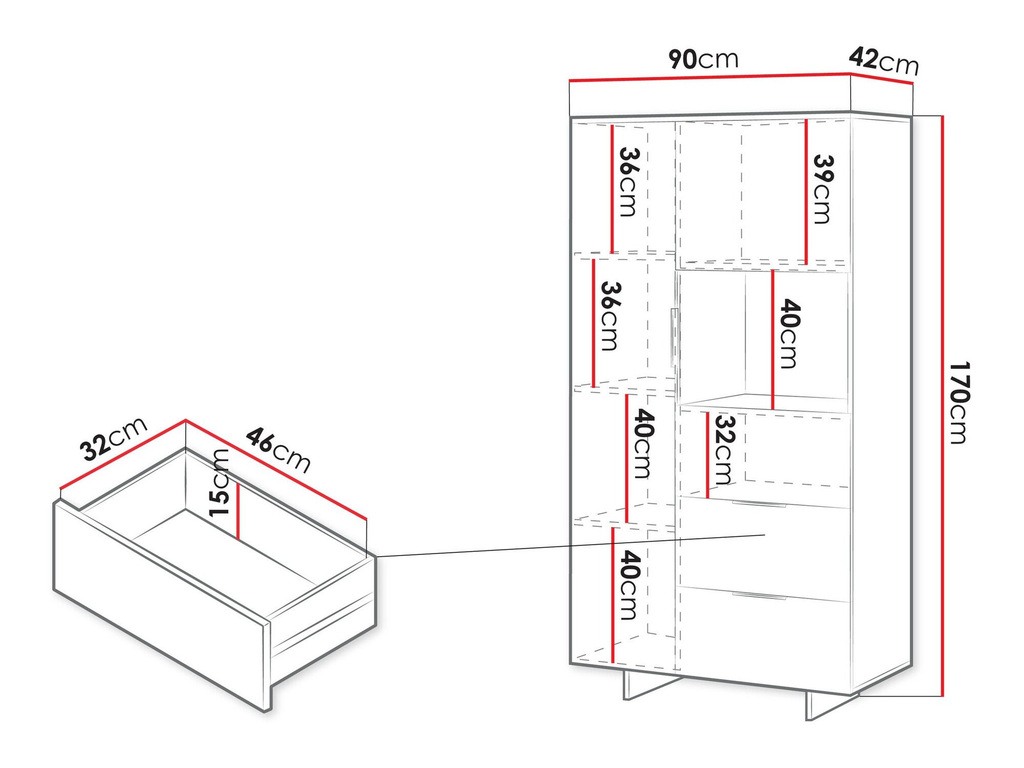 Könyvespolc SH11590