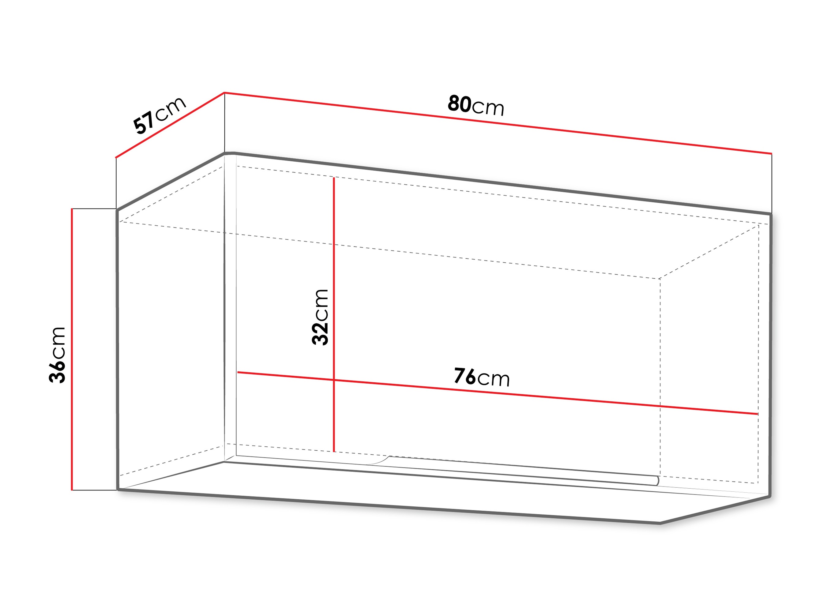 Moduláris fali szekrény Sole 150