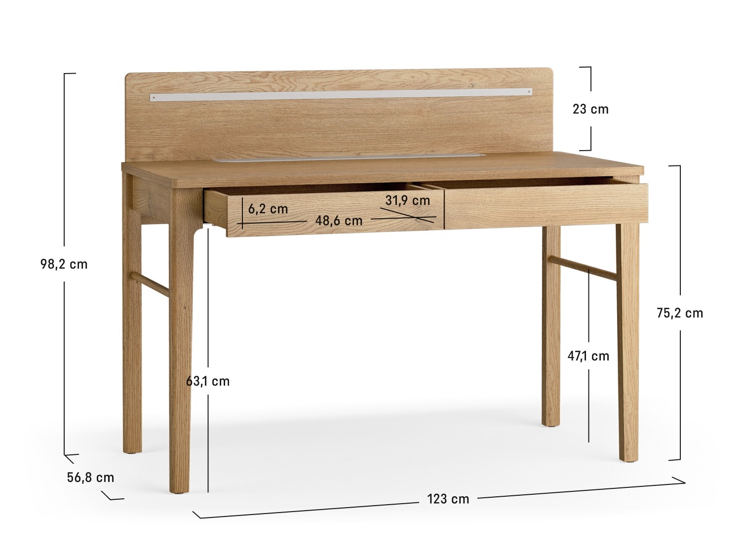 Fésülködő asztal Ruvcamu 107