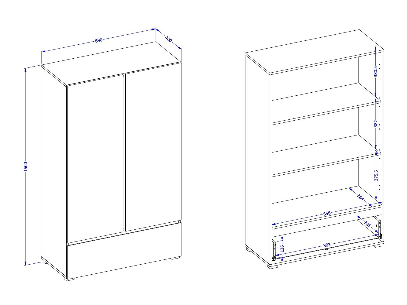 Könyvespolc SH11594