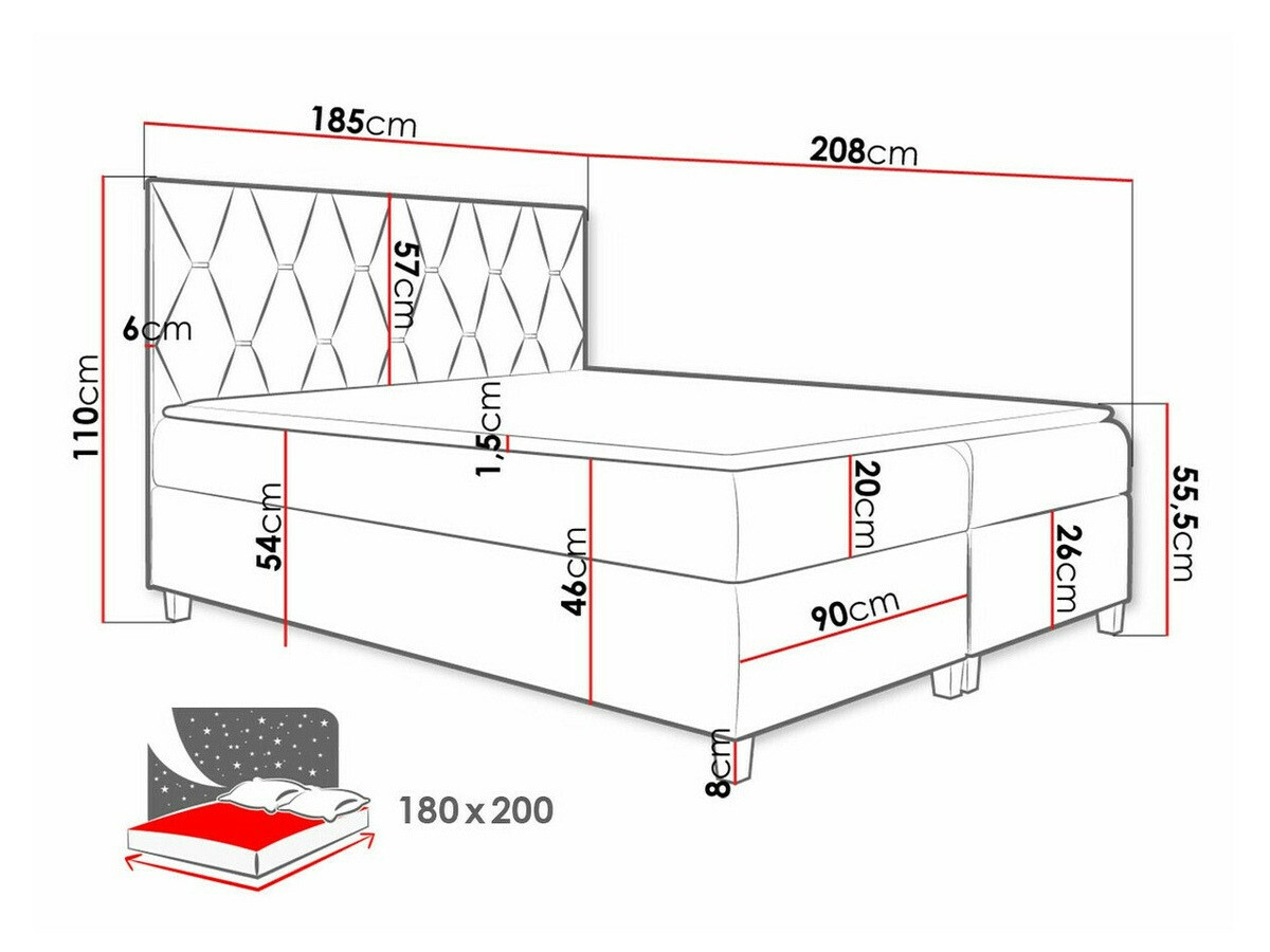 Kontinentális ágy SH11596 sérült csomagolással