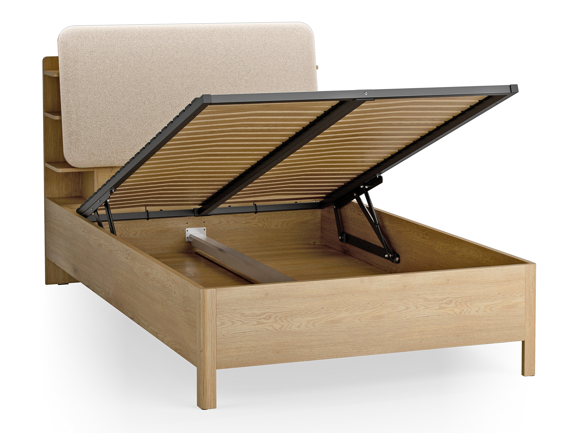 Ágy Ruvcamu 108 (Tölgy + Ekrü fehér)