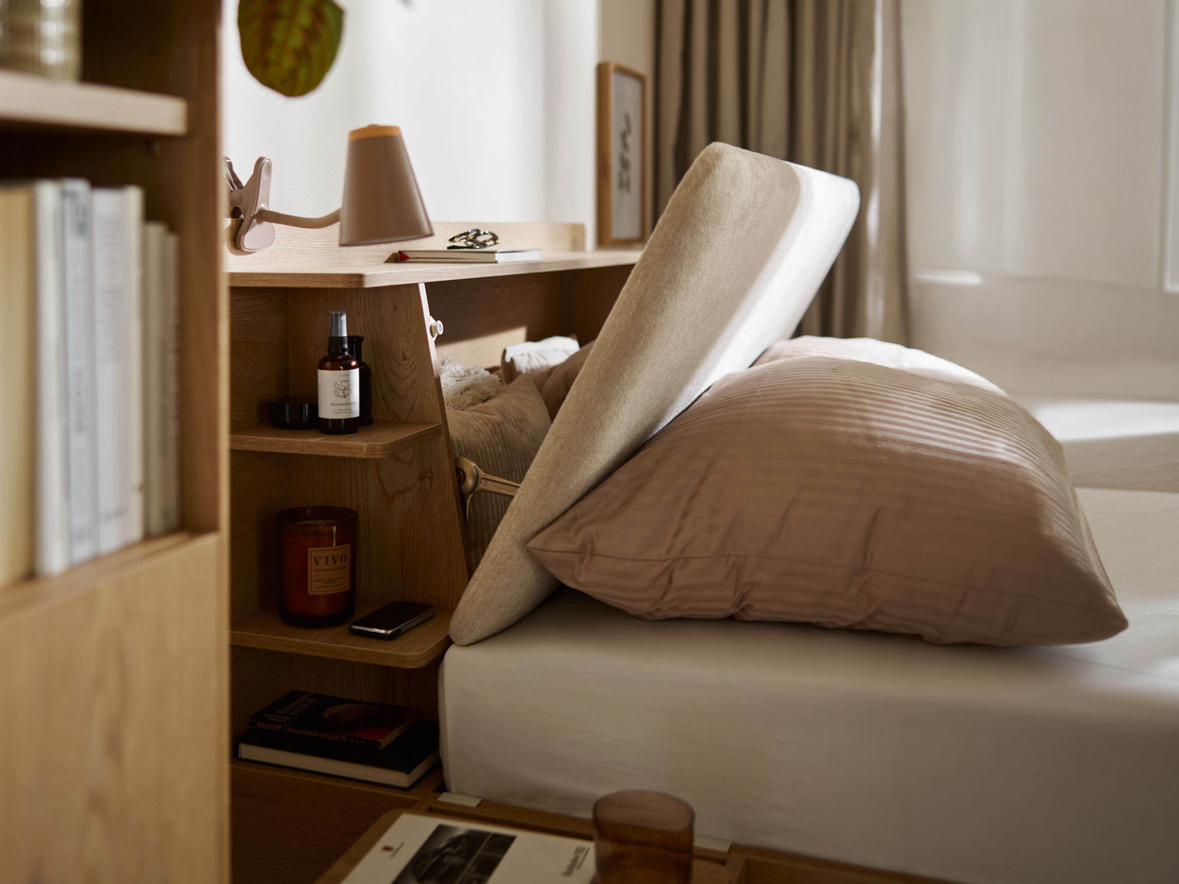 Ágy Ruvcamu 108 (Tölgy + Ekrü fehér)