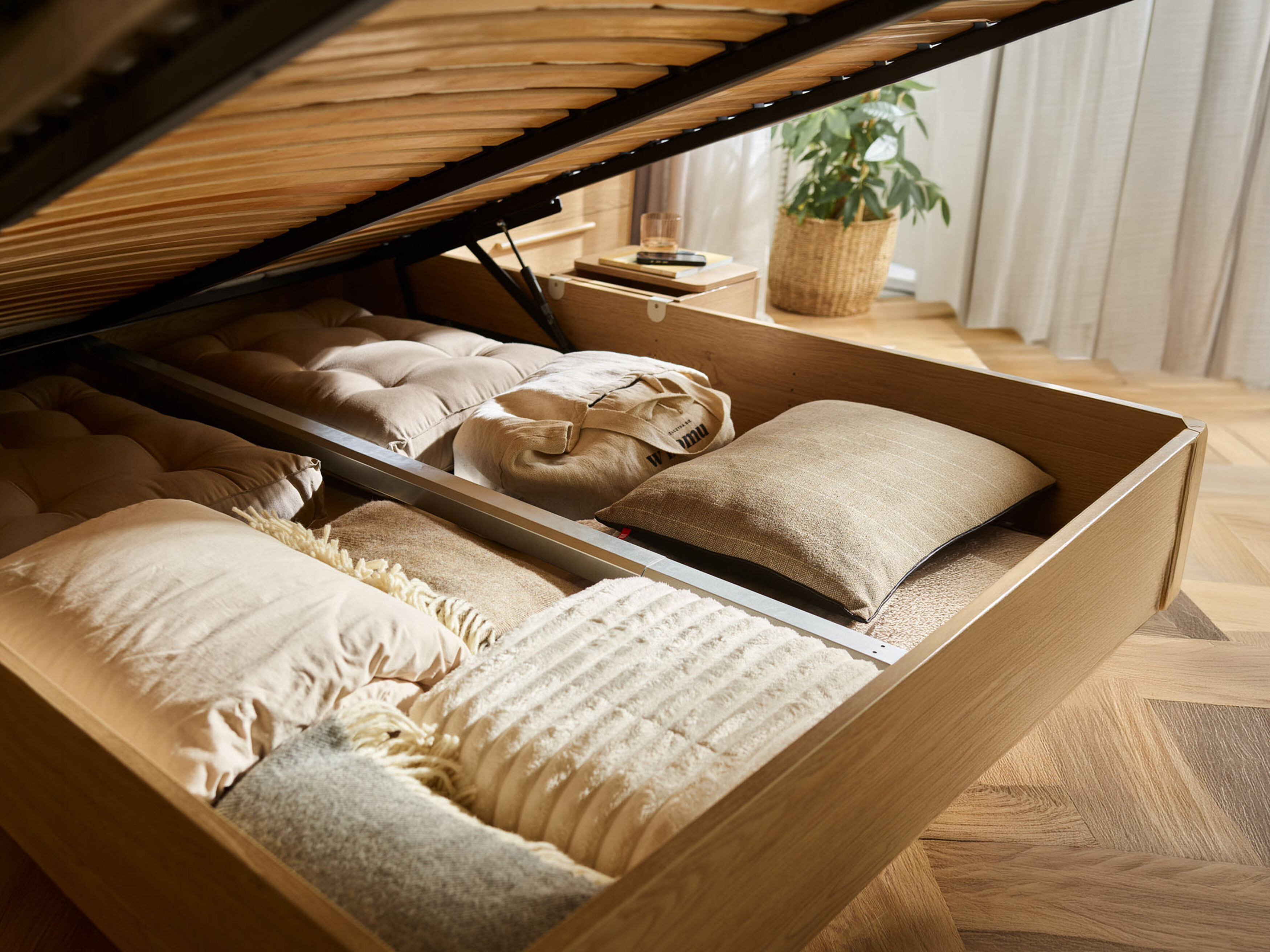 Ágy Ruvcamu 108 (Tölgy + Ekrü fehér)